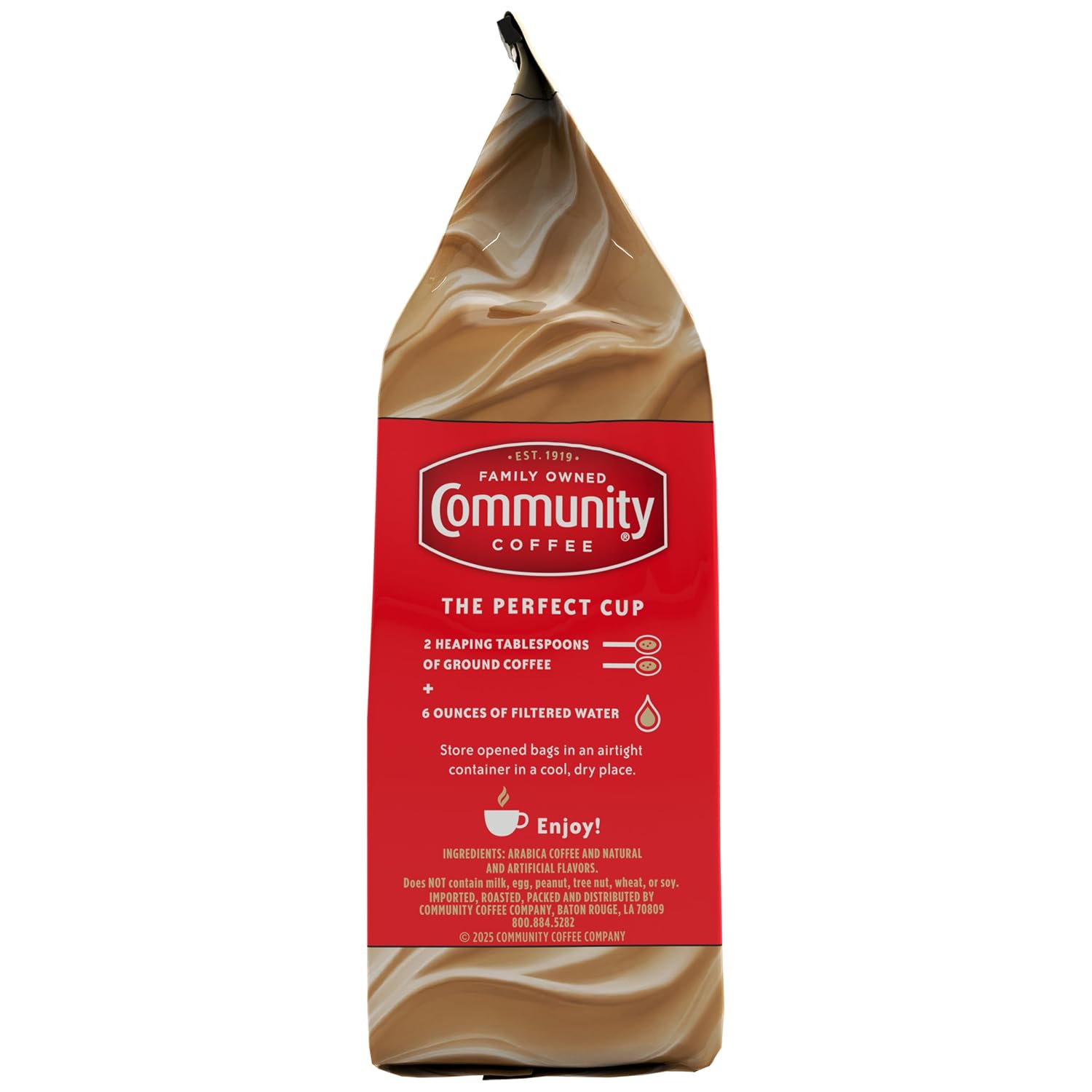 Community Coffee Caramel Cookie Butter Flavored 12 Ounces, Medium Roast Ground Coffee, 12 Ounce Bag (Pack of 1)