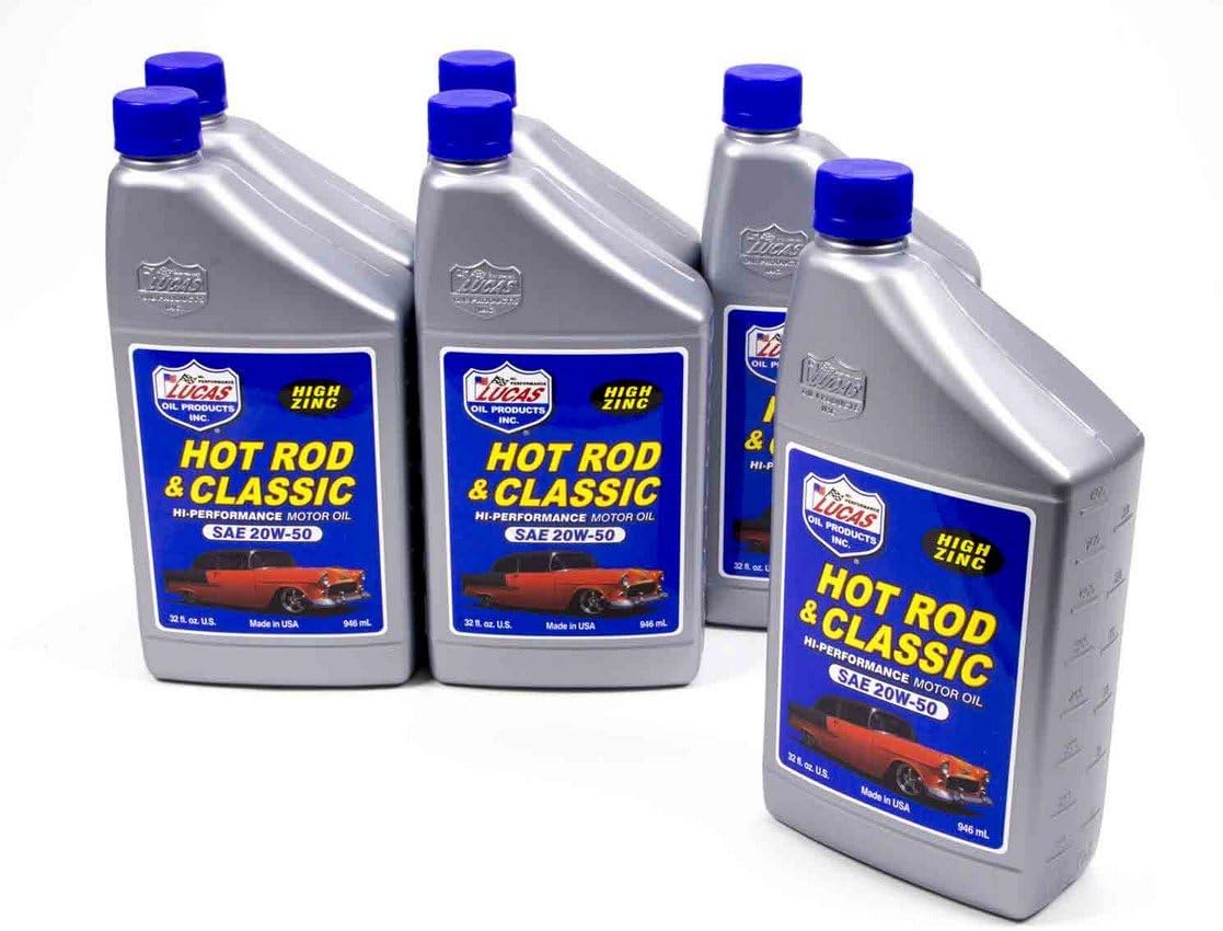 Lucas Oil 10688 Hot Rod and Classic Car SAE 10W-40 Motor Oil - 1 Quart