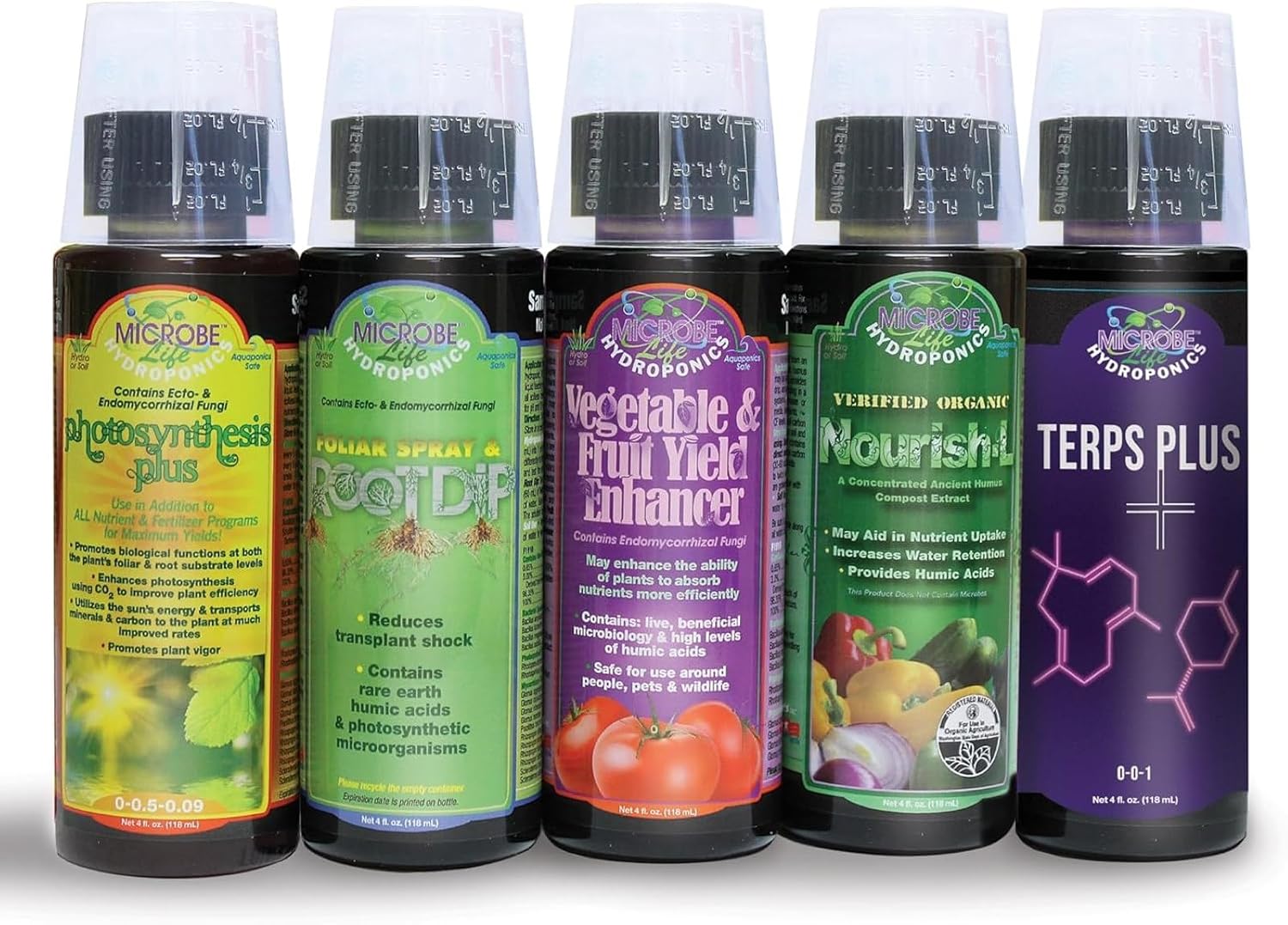 Microbe Life Hydroponics Premium Photosynthesis Plus to Grow Fruits, Vegetables, and Herbs, The Best Professional Big Bud Grow, Use with Any Feeding Systems Including Hydroponics or Soil, 16 Ounces