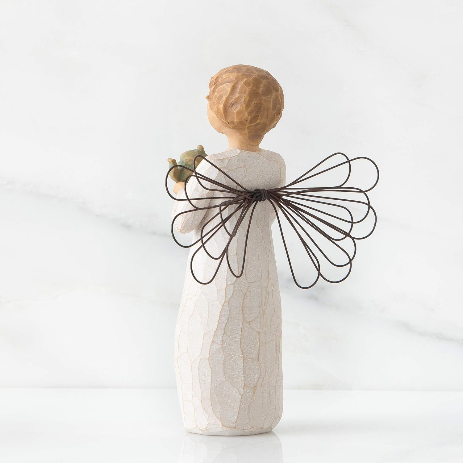 Willow Tree Angel of The Spirit, Sculpted Hand-Painted Figure | Hand-Painted Angel Figurine, Celebrating Friendship, Nature and Everyday Blessings, Sculpted by Artist Susan Lordi