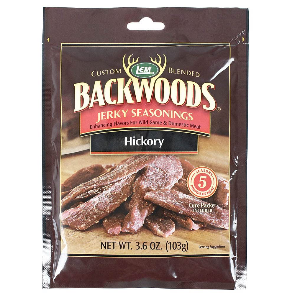 LEM Backwoods Hickory Jerky Seasoning, 3.6oz (103g)