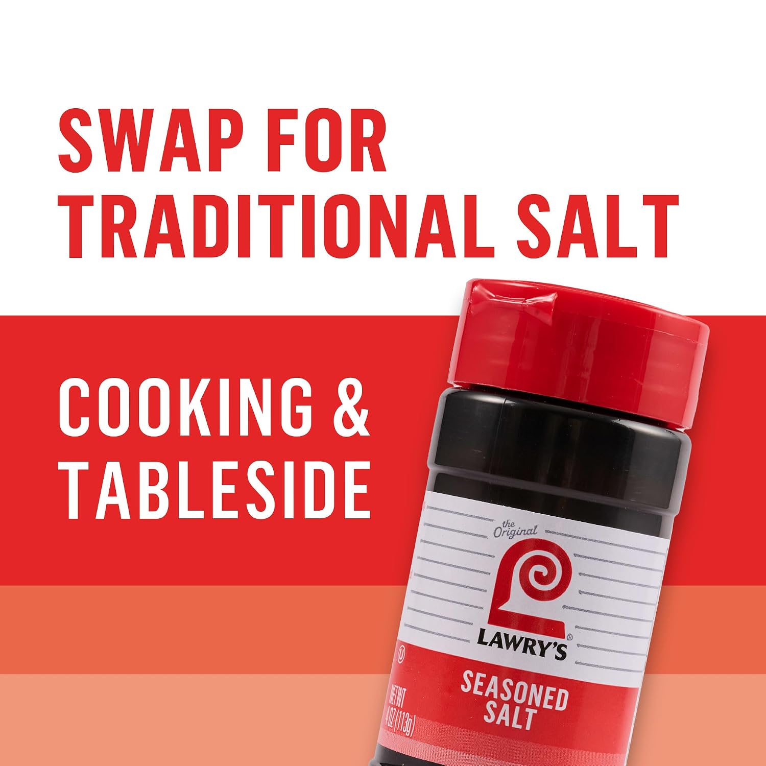 Lawry’s Seasoned Salt, No MSG Added, Kosher Certified, Staple, Versatile, All-Purpose Seasoning to Shake on Beef, Pork, or Poultry, 16 oz