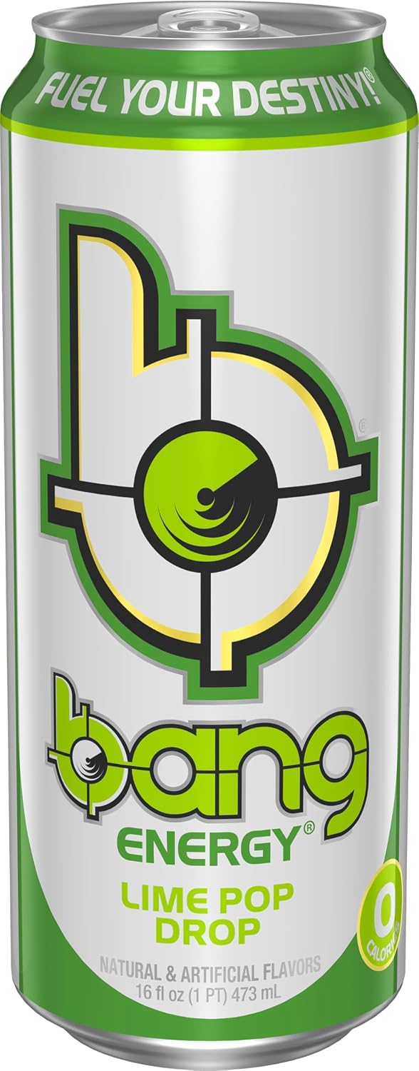 Bang Energy Blue Razz, Sugar-Free Energy Drink, 16-Ounce | Pack of 12
