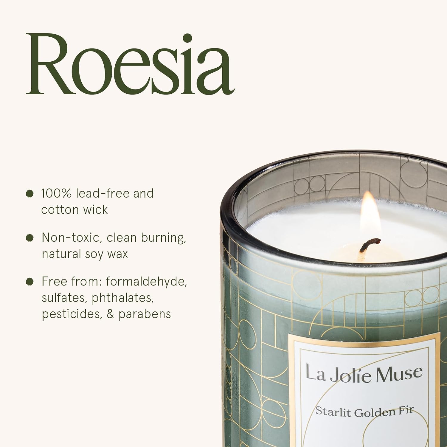 LA JOLIE MUSE Jasmine Floral Scented Candles for Home, Natural Soy 70 Hrs | Luxury White Jar Candle, Clean Non Toxic, Decorative Candle for Candle Warmer, Gifts for Women & Mom, Floral Engaged Candles