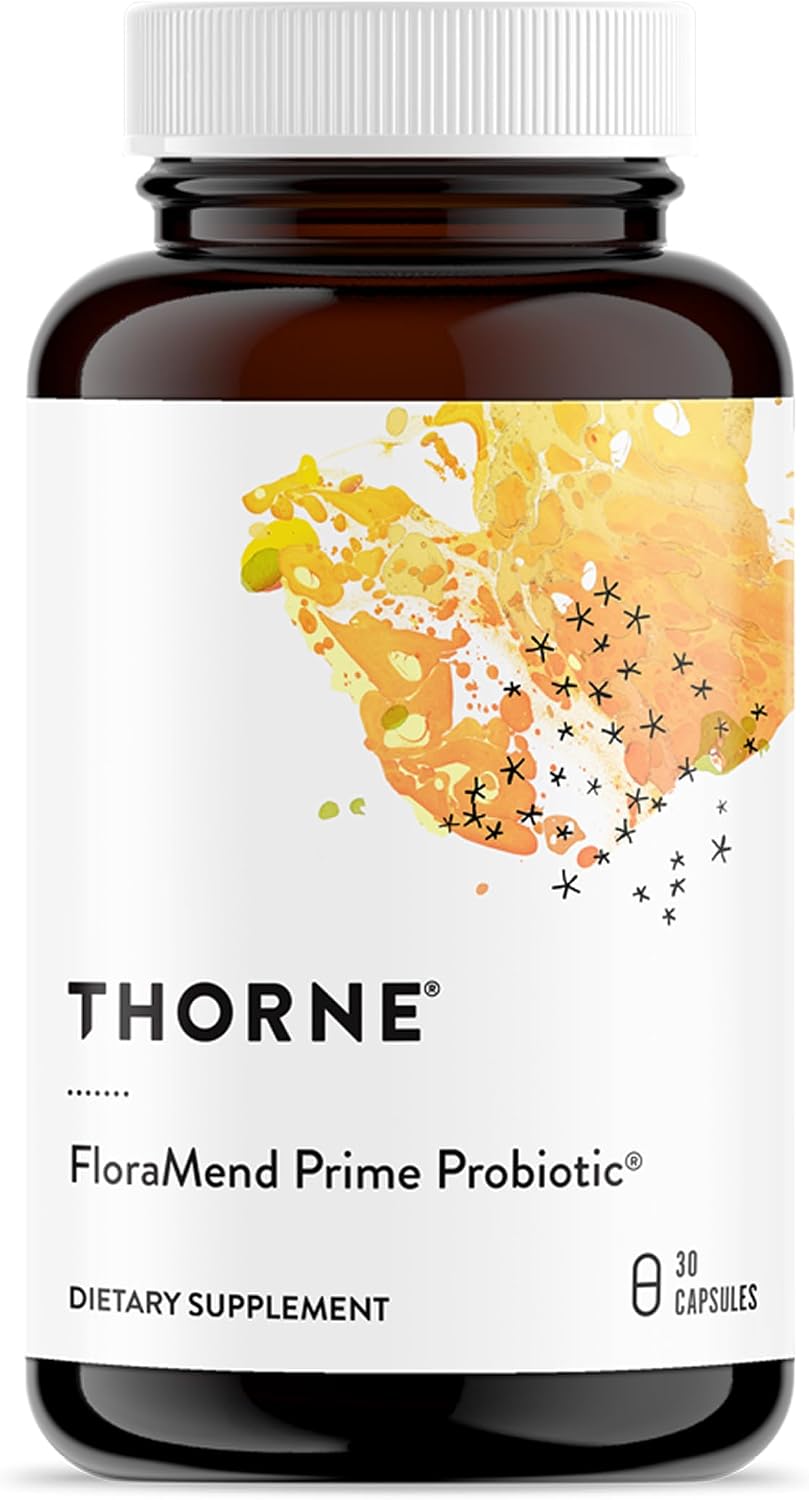 THORNE FloraMend Prime Probiotic, 5 Billion Live Cells, 30 Capsules | Clinically Studied for Weight Management