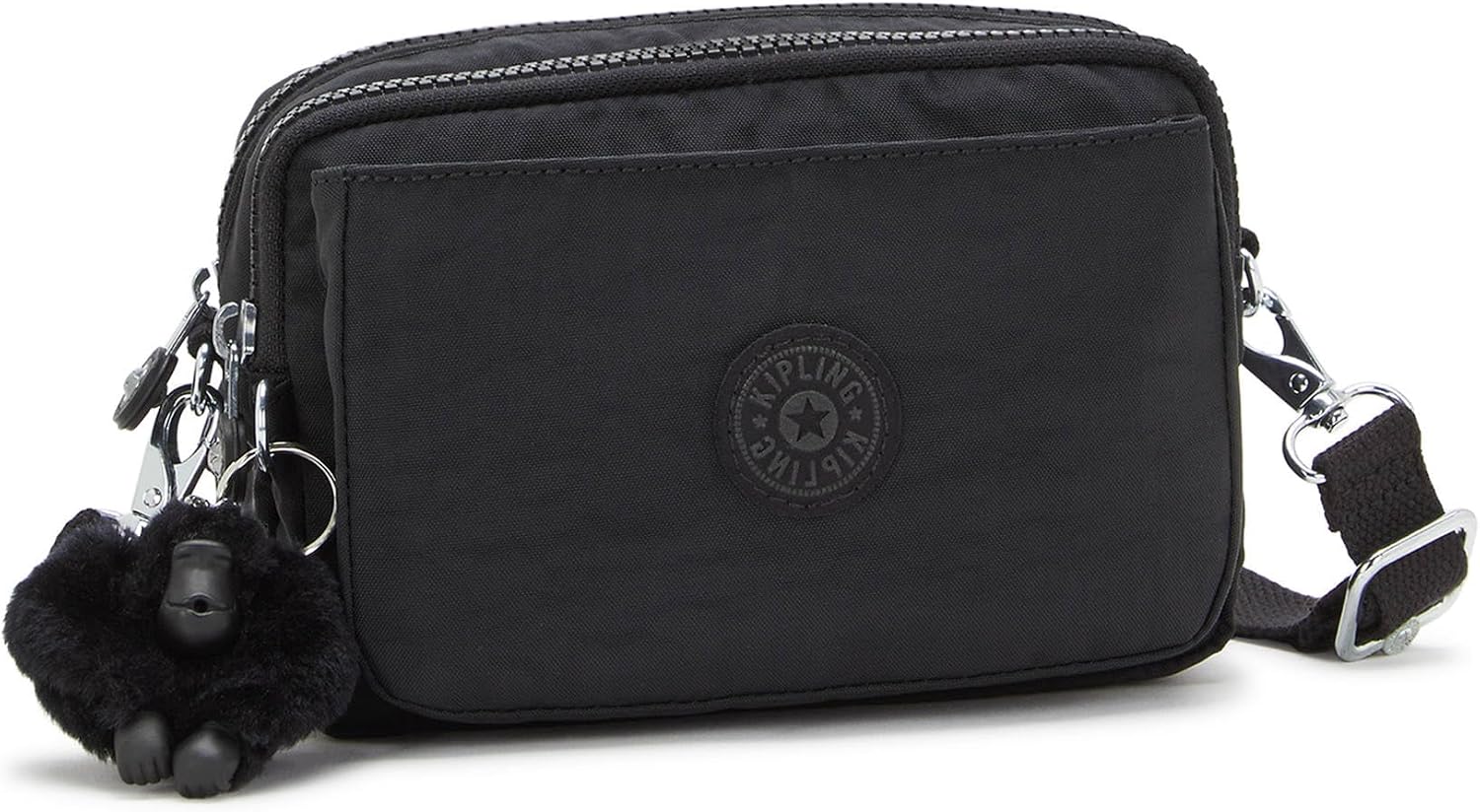 Kipling Women’s Abanu Medium Crossbody Bag, Lightweight, Adjustable Nylon Waist Pack with Multi-Compartment Zip Pockets