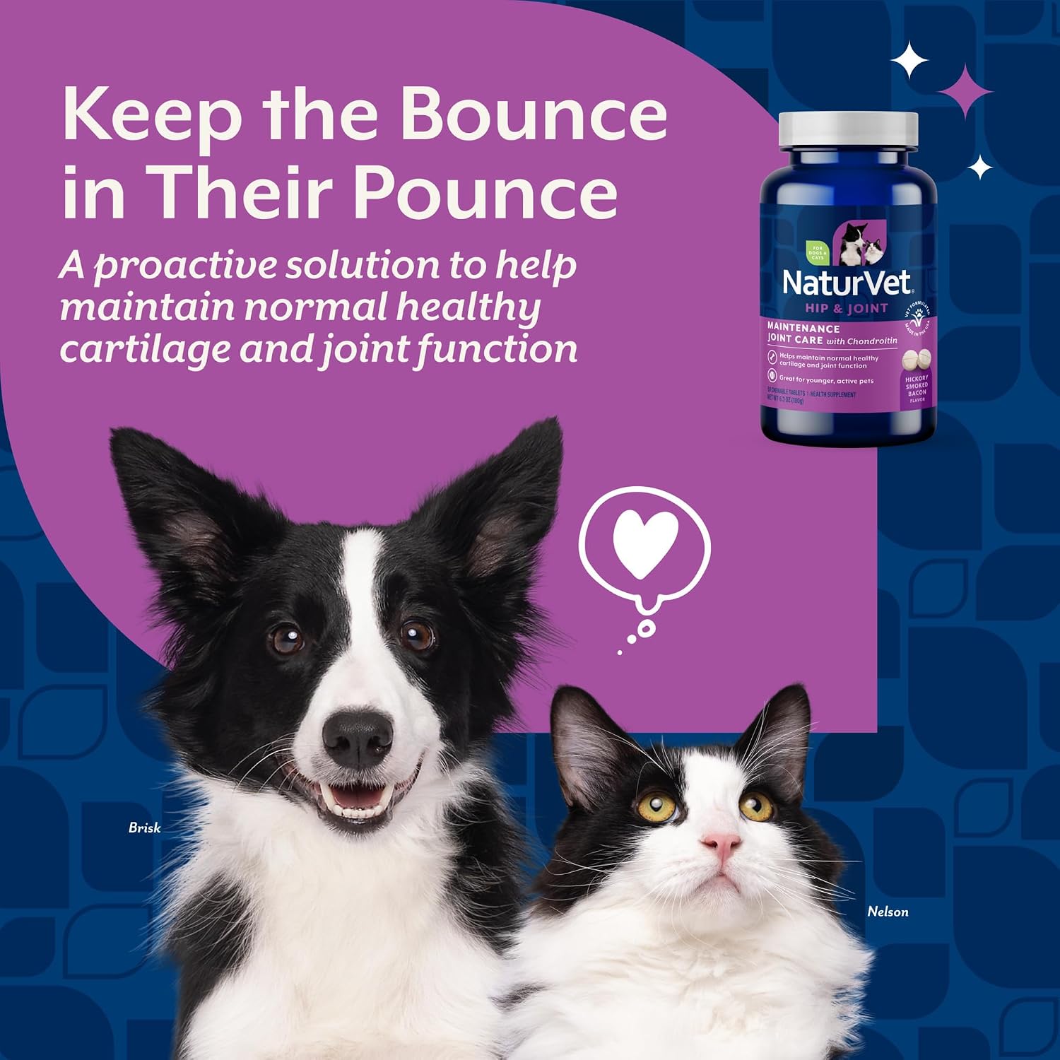 NaturVet – Glucosamine DS Plus - Level 2 Moderate Care – Supports Healthy Hip & Joint Function – Enhanced with Glucosamine, MSM & Chondroitin – for Dogs & Cats–70 Soft Chews
