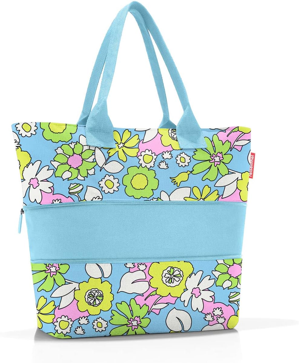 reisenthel shopper e1 - Large capacity and expandable bag made of water repellent and recycled polyester fabric