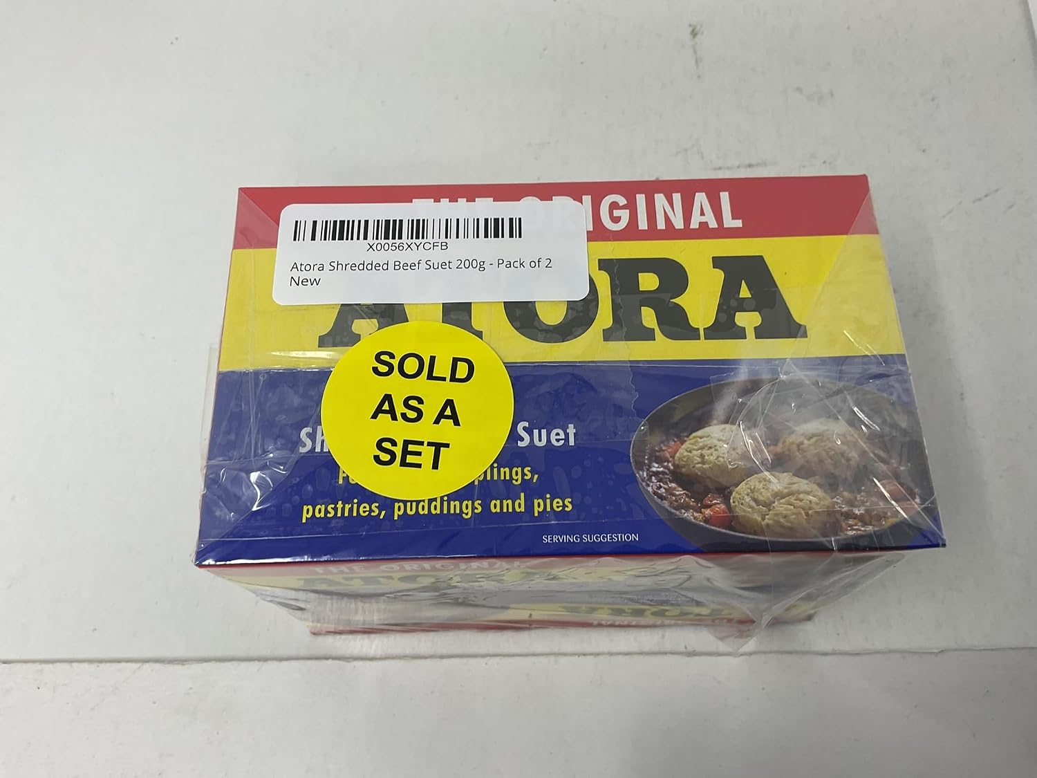 Atora Shredded Beef Suet 200g - Pack of 2