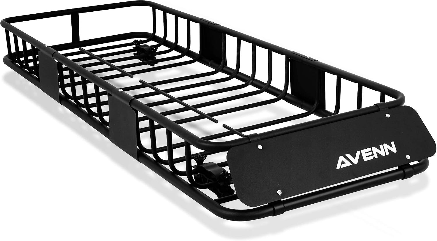 AVENN Skinny Rooftop Cargo Carrier Basket, Heavy Duty Weather Resistant Top Mount Roof Rack, Luggage & Camping Gear Storage for Car