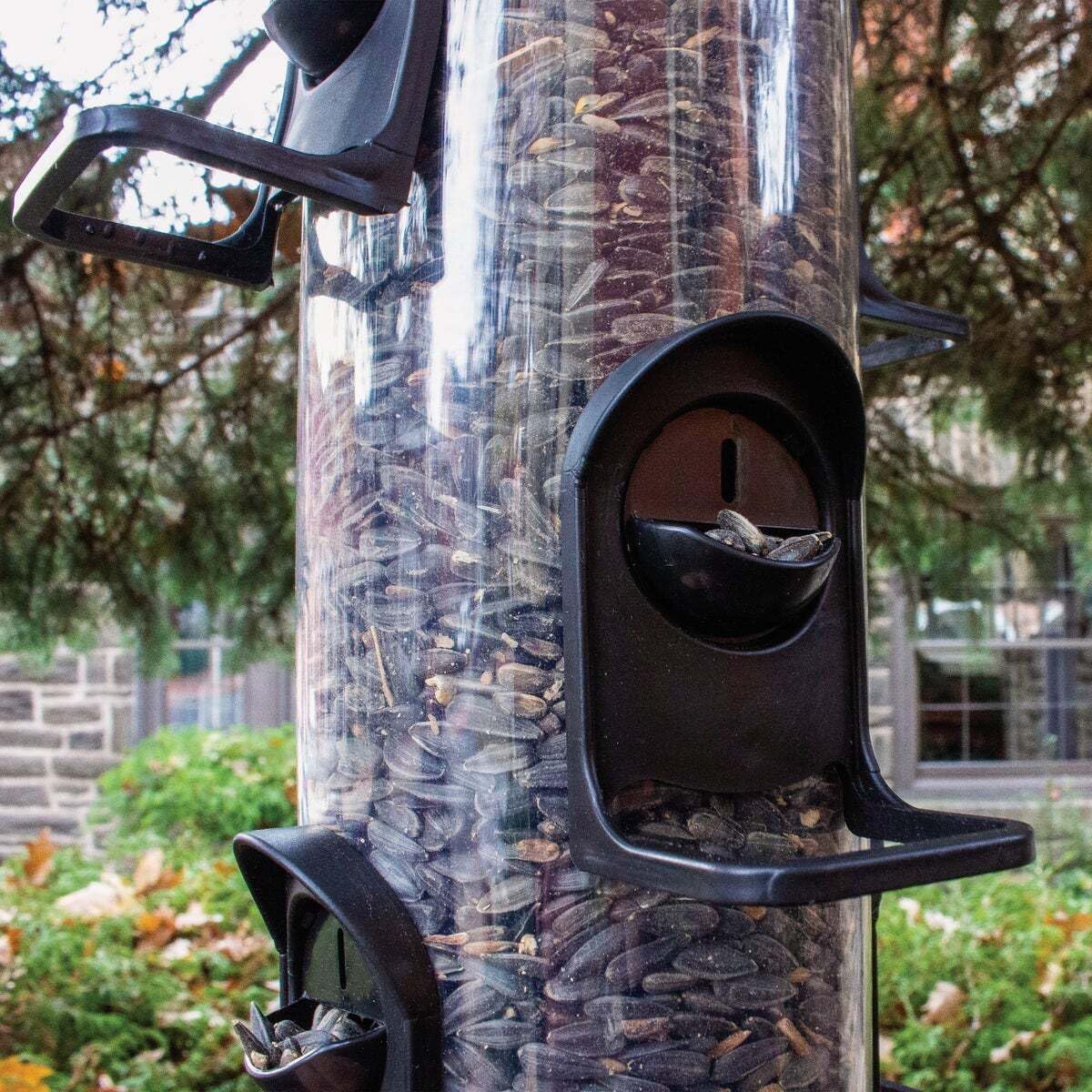 Perky-Pet Wild Bird 4 lb. Plastic Tube Bird Feeder 6 Ports