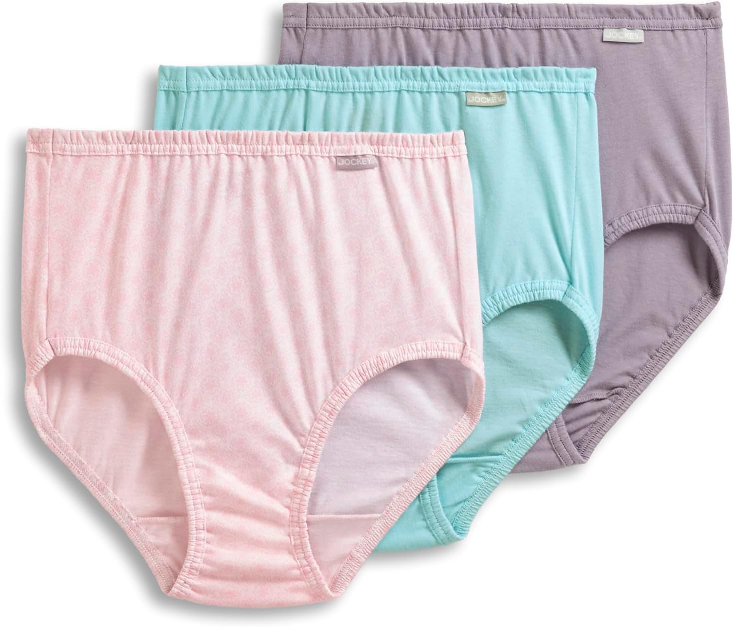 Jockey Women's Underwear 100% Cotton Elance Brief - 3 Pack