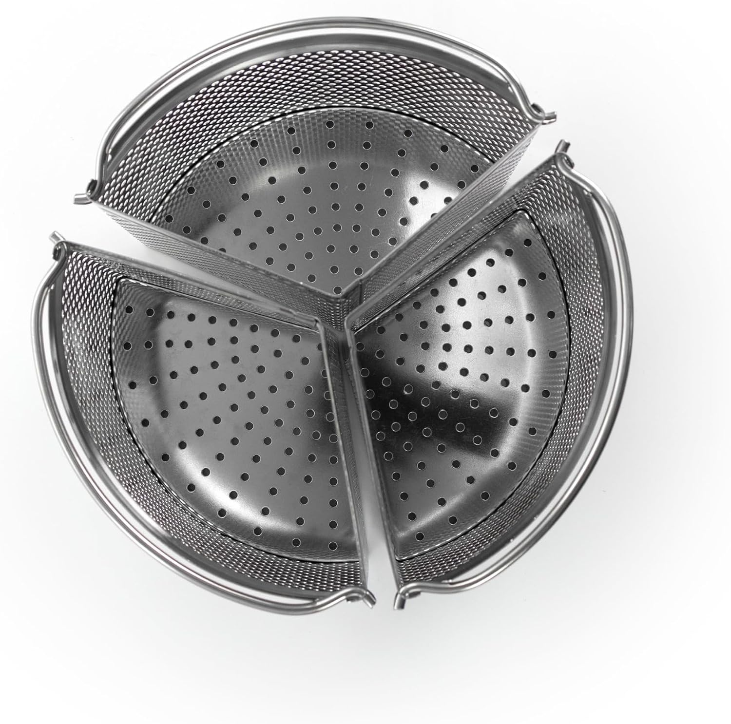 Oster Dutch Oven with Steamer Basket 3-Quart - Sangerfield Stainless Steel, Stovetop Steamer for Vegetables, Rice & Tamales, Dishwasher Safe
