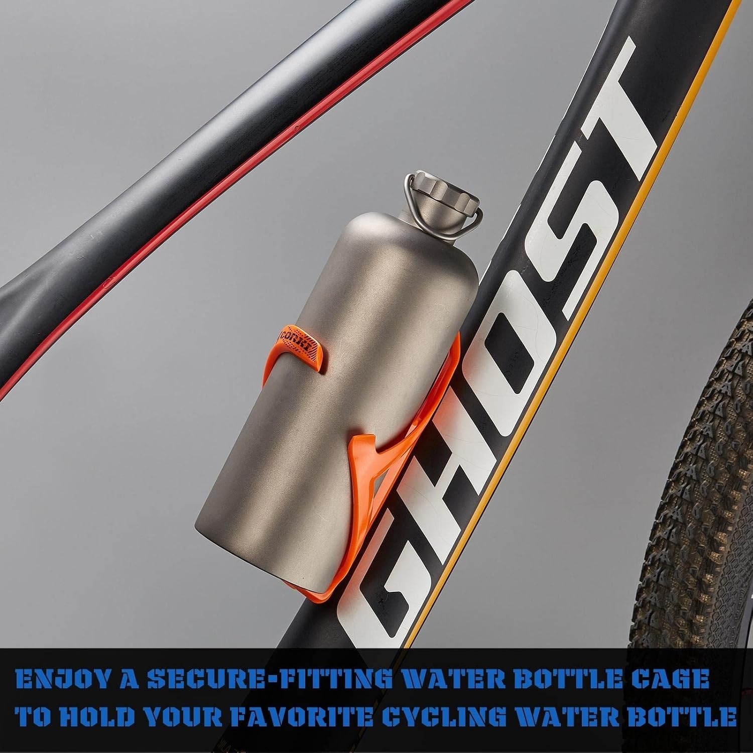Corki Bike Water Bottle Holder, Bicycle Water Bottle Cage Black 2-Pack