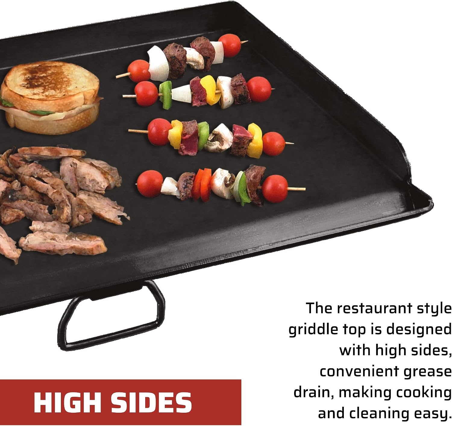 Camp Chef SG60 Deluxe Double Burner Steel Professional Griddle (Steel)