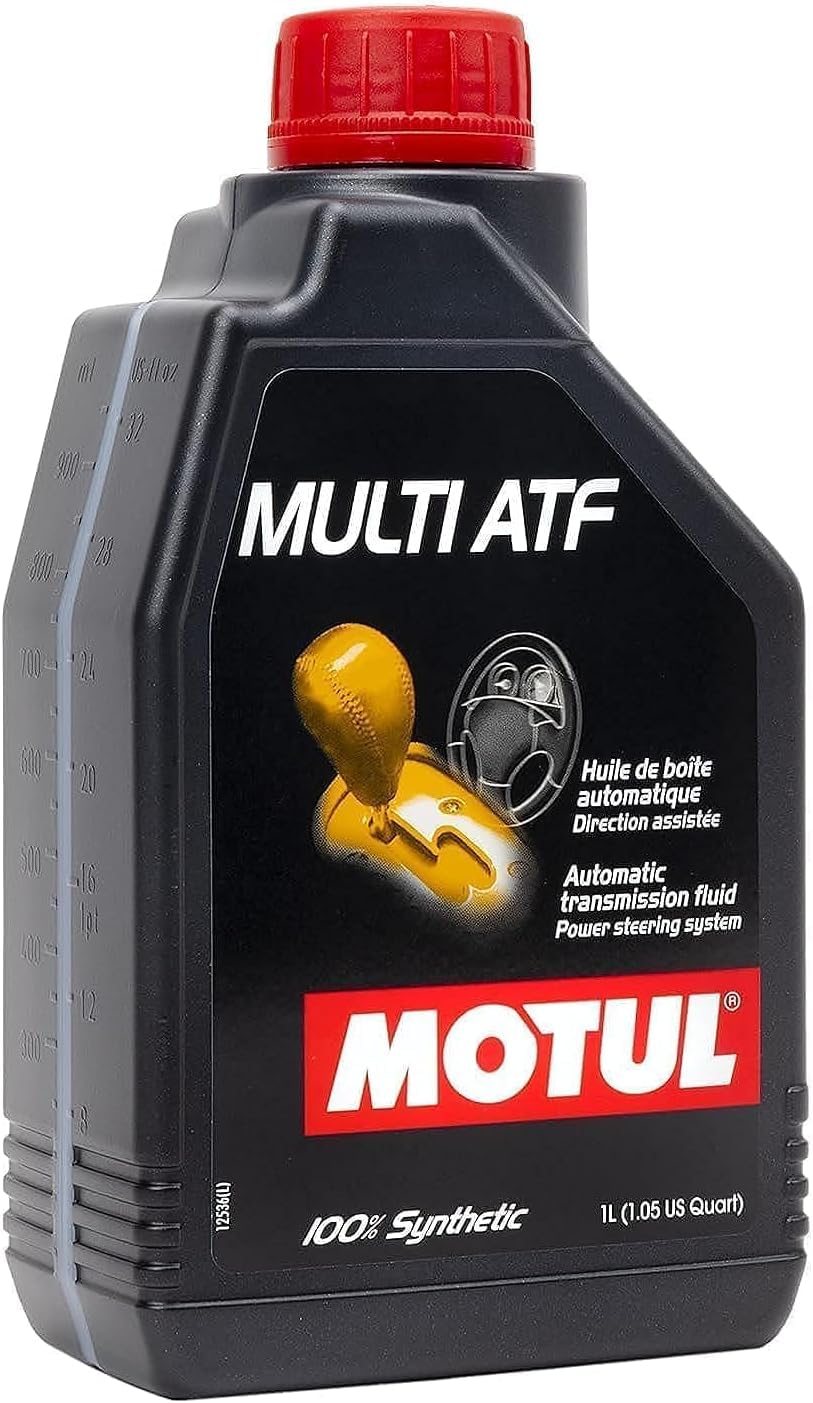 Motul Multi ATF 100% Synthetic Automatic Transmission Fluid – Multi-Vehicle ATF for Dexron III, Mercon & Import Applications, Smooth Shifting & Wear Protection, 1 Liter