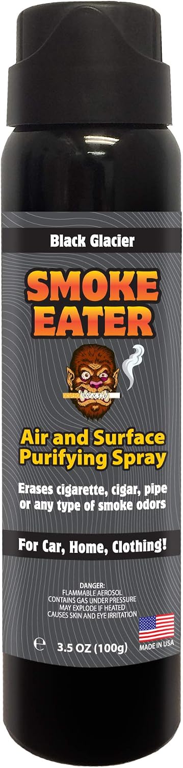 Smoke Eater Odor Eliminator Spray & Air Freshener, Lavender, 4 oz | Cigarette, Cigar, Cannabis & Tobacco, For Car, Home, Clothes, Travel Size, Tea Tree Oil Formula, Non-Aerosol Pump Spray