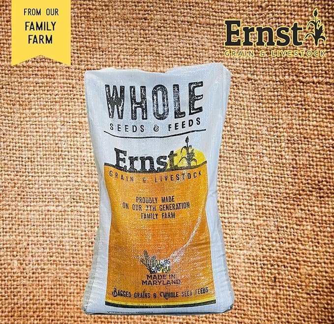 Ernst Grain & Livestock Black Oil Sunflower Seeds - Birdseed for Outside Feeders Wild Bird Food - Ideal Bird Seed for Cardinals