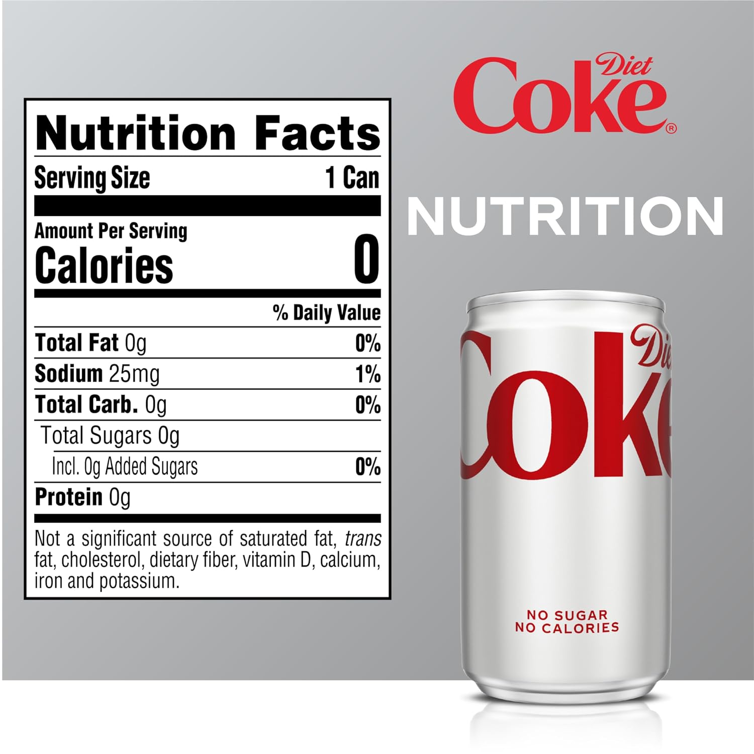 Diet Coke Soda Soft Drink Cans, 12 fl oz, 12 Pack | No sugar, no calories, 46 mg caffeine per can
