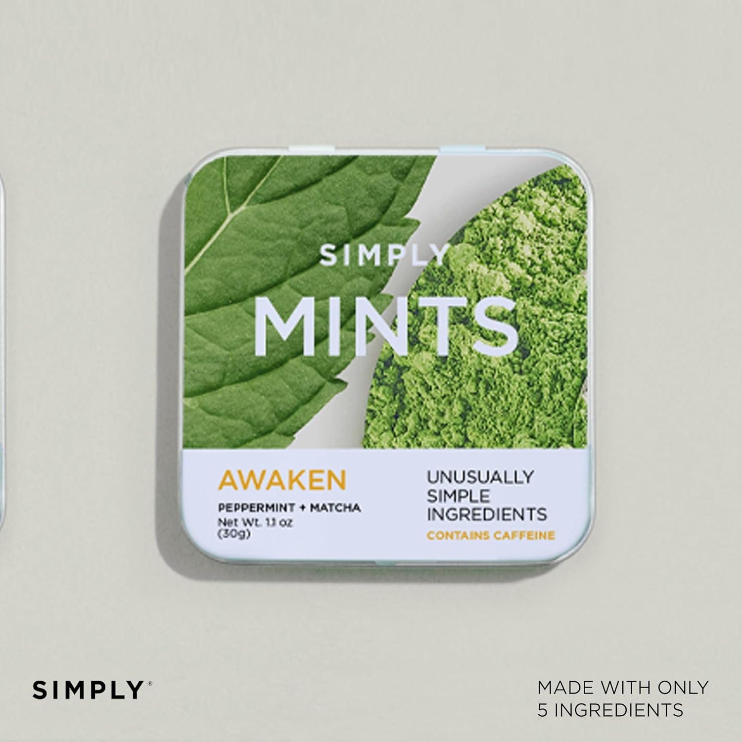 SIMPLY MINTS Natural Peppermint Breath Mints, 6 Pack (180 Pieces), Made With Real Peppermint Oil | Aspartame-Free, Sorbitol-Free, Xylitol-Free, Vegan, Kosher, Non-GMO