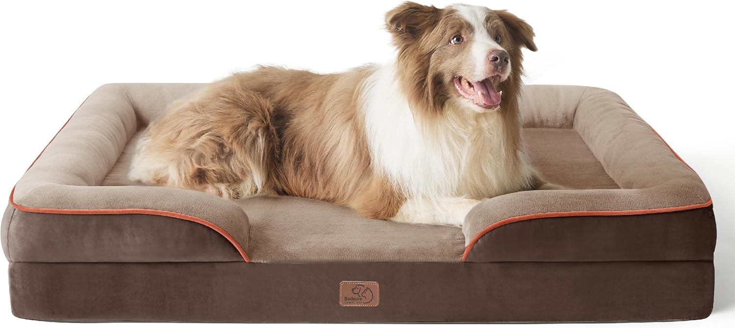 Bedsure Orthopedic Dog Beds Large Sized Dog with Removable Washable Cover