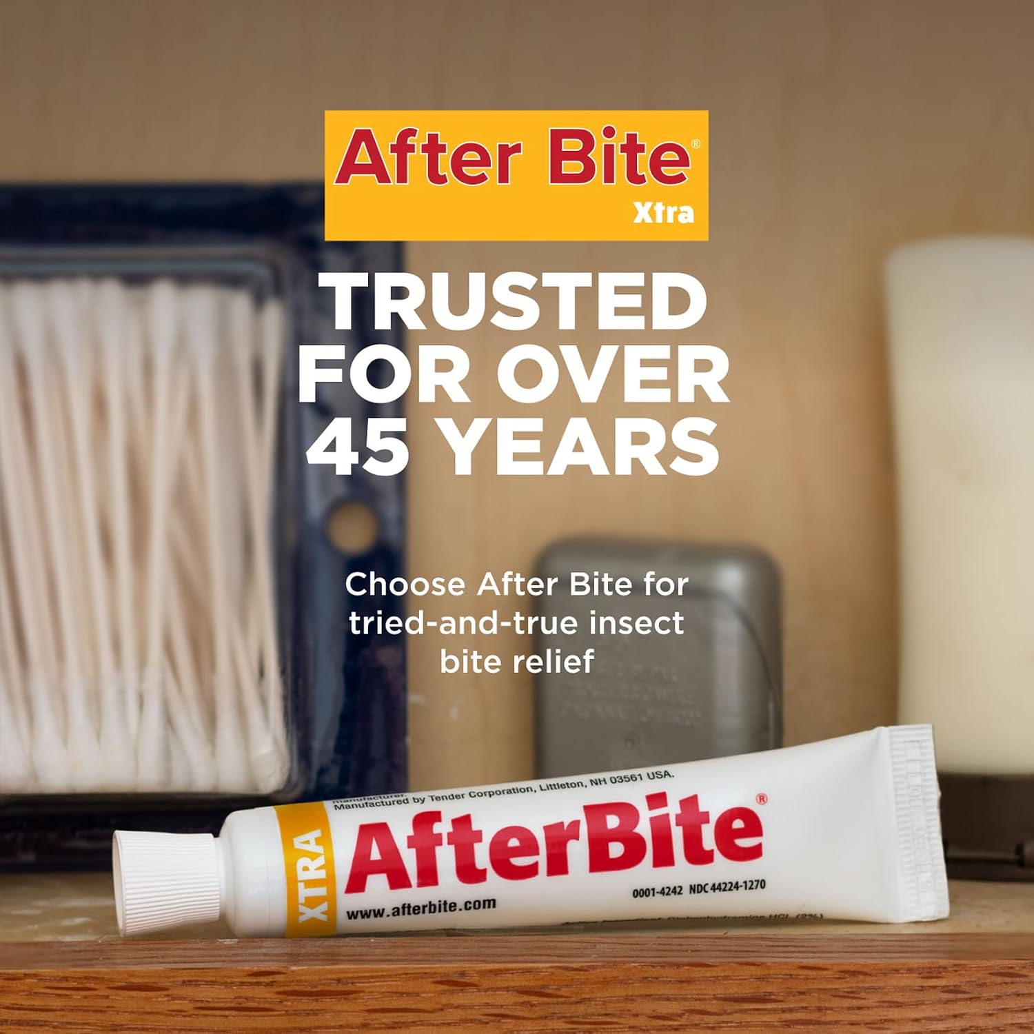 After Bite Xtra Bug Bite Itch Relief, Diphenhydramine HCl Gel Formula, 4Pk