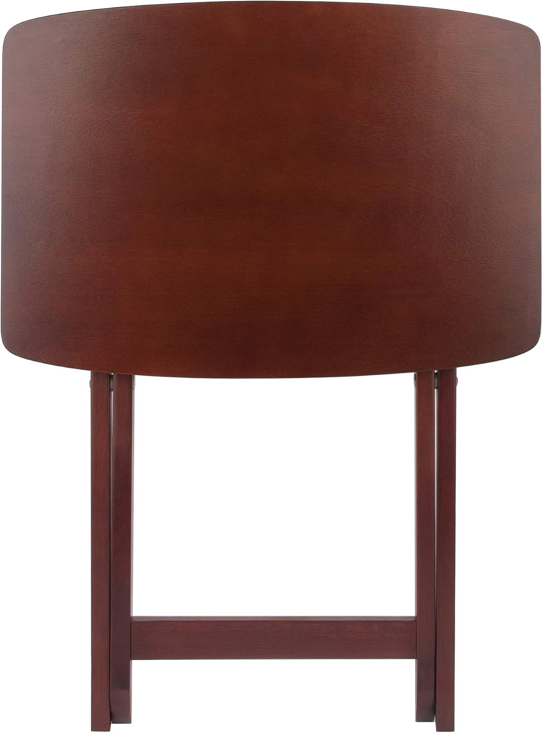 Winsome Darlene Set of 2 Foldable Snack Tables, Walnut, 26"