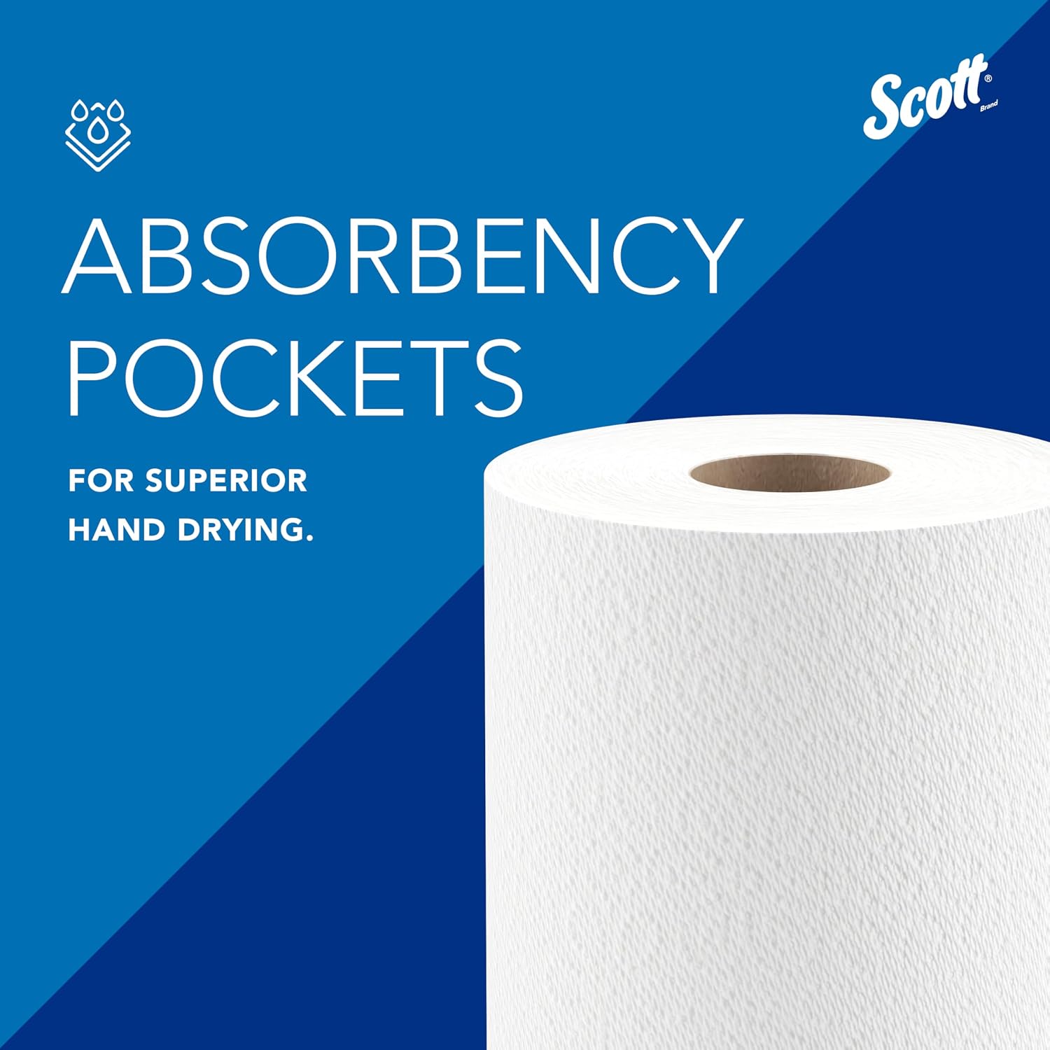 Scott Professional Kitchen Paper Towels, Bulk (41482), Fast-Drying Absorbency Pockets, White, Perforated (128 Sheets/Roll, 20 Rolls/Case, 2