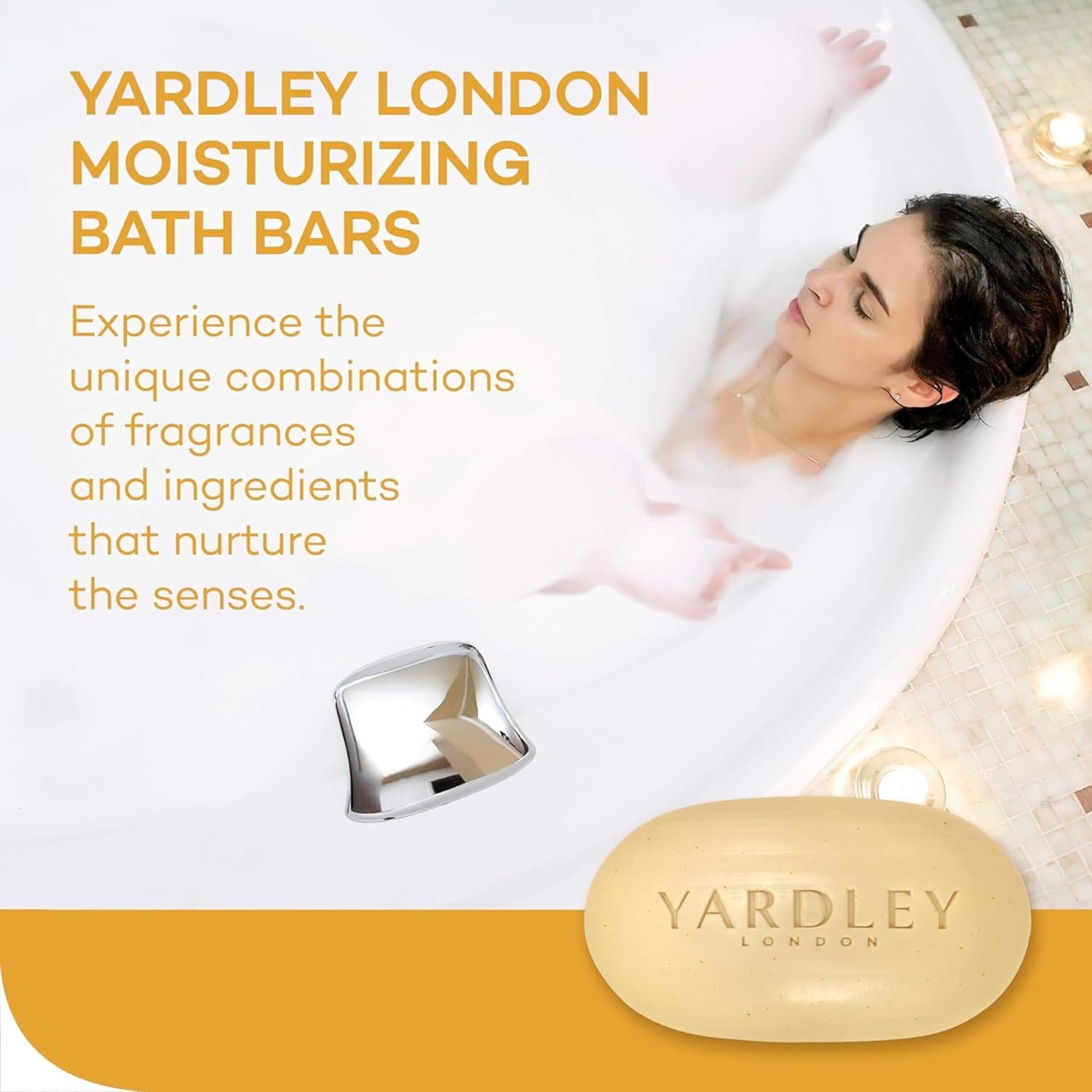 Yardley Oatmeal and Almond Bar Soap, 4.25 Ounce, Set of 3