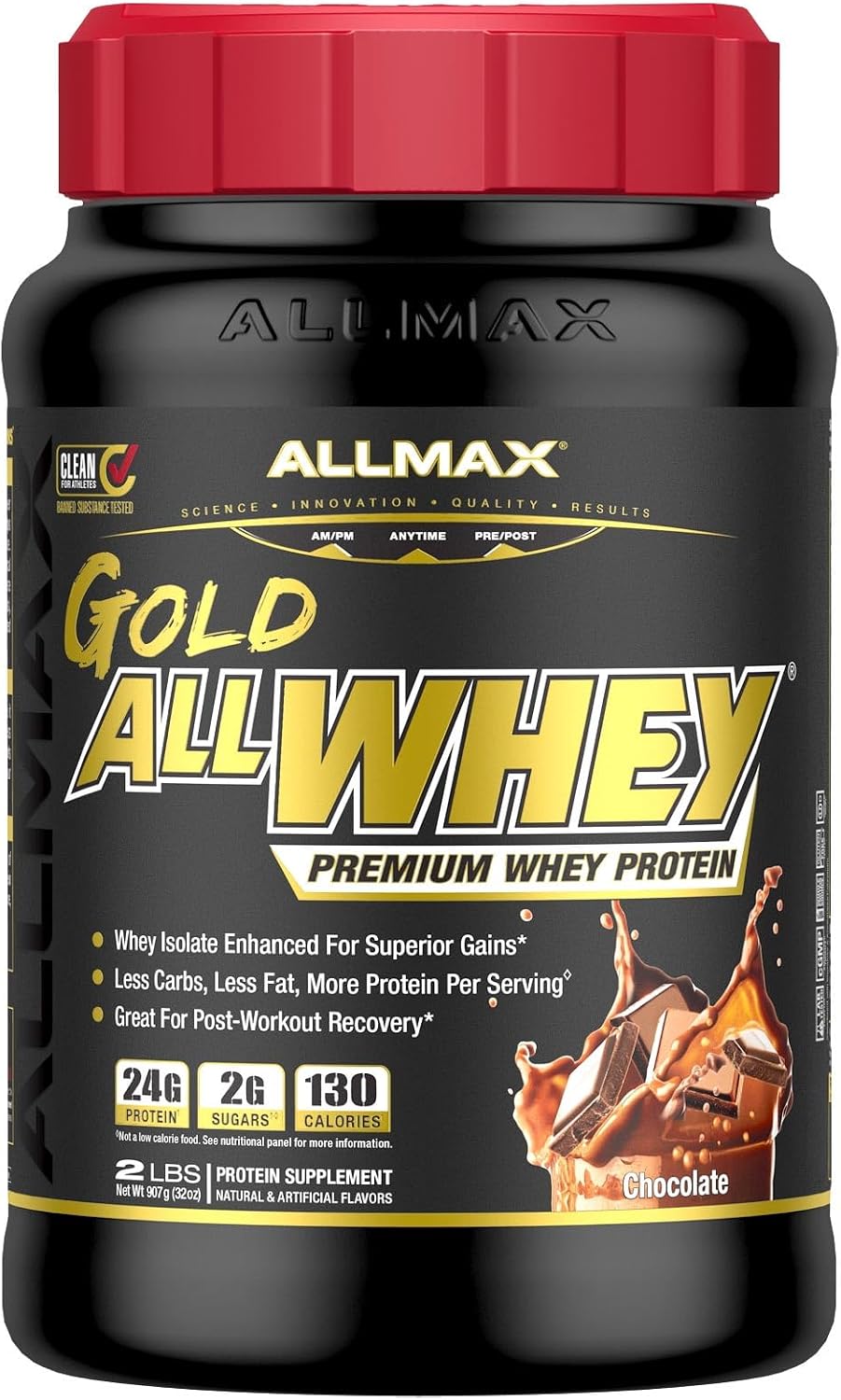 ALLMAX AllWhey Gold Whey Protein Powder, Chocolate Peanut Butter, 5 lb
