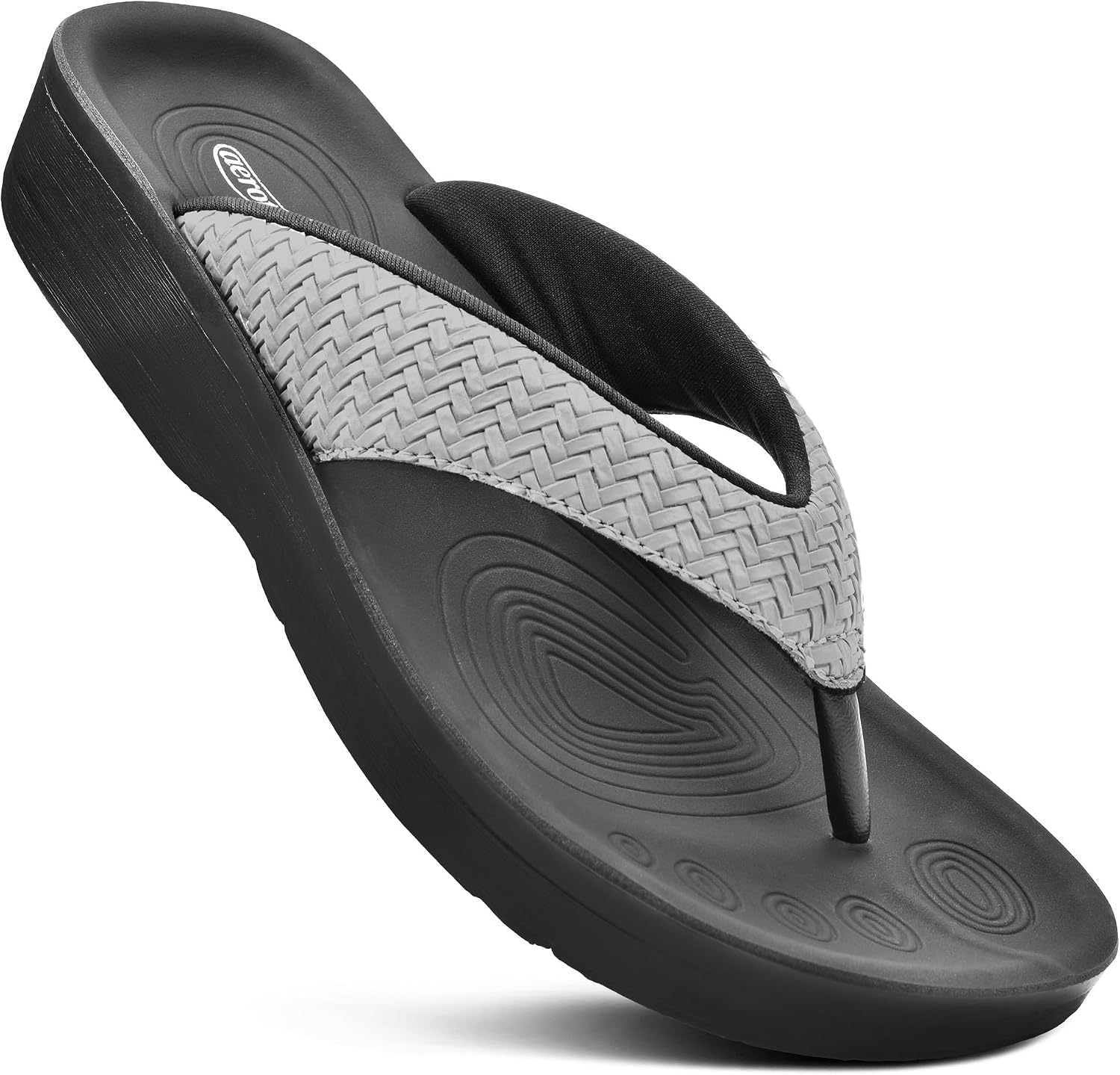 AEROTHOTIC Comfortable Arch Support Flip Flops for Women Orthotic Sandals