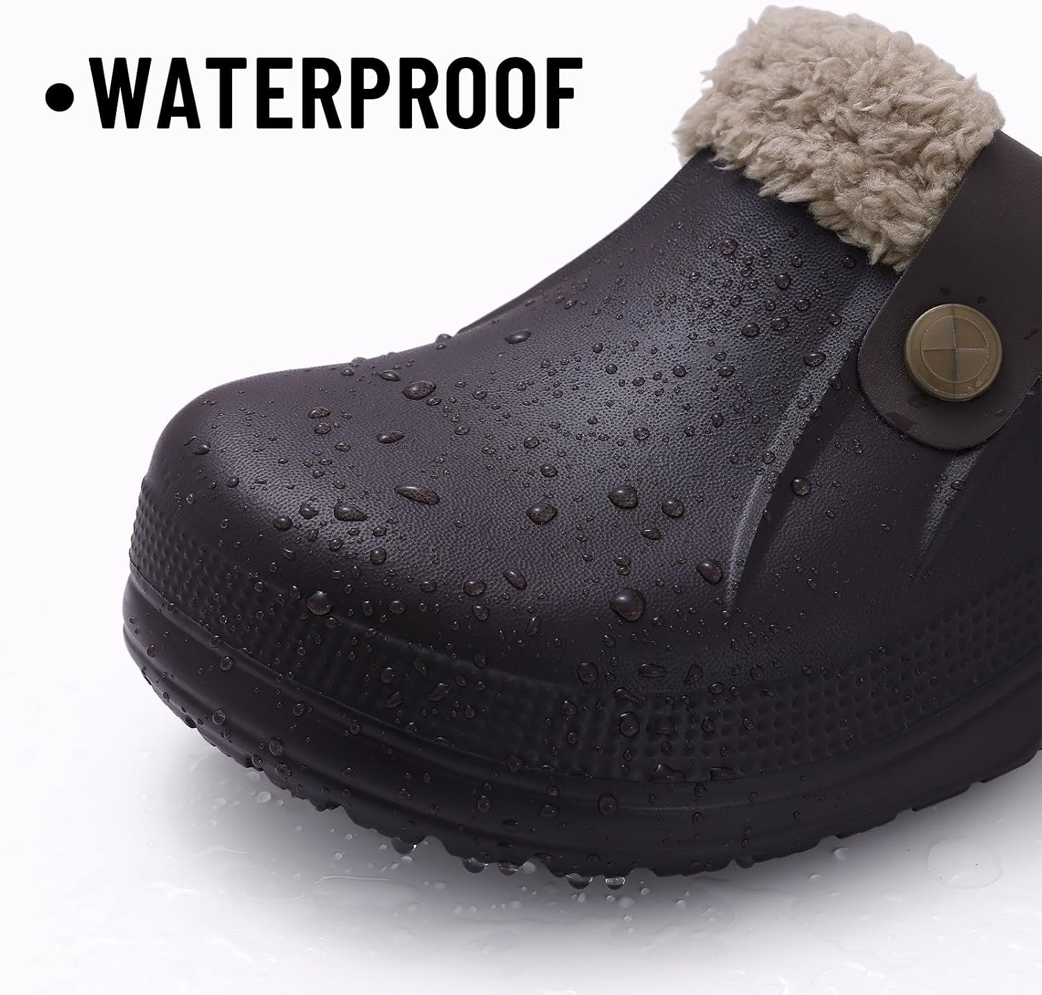 Beslip Fur Lined Clogs for Women & Men Fuzzy Slippers with Memory Foam