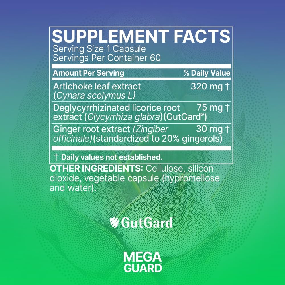 Microbiome Labs MegaGuard Gut Health Supplements - Ginger Root