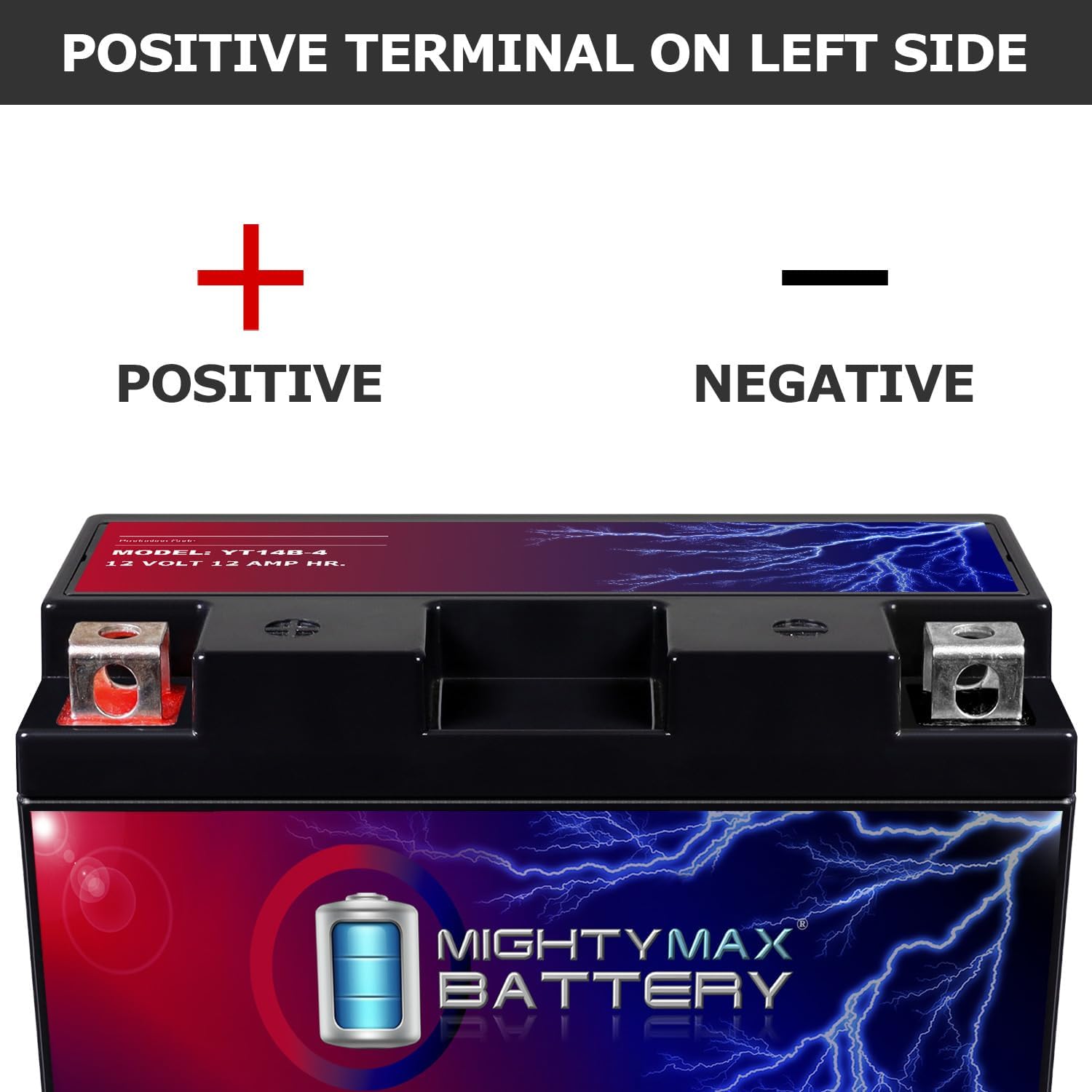 Mighty Max Battery YTZ12S -12 Volt 11 AH, 210 CCA, Rechargeable Maintenance Free SLA AGM Motorcycle Battery