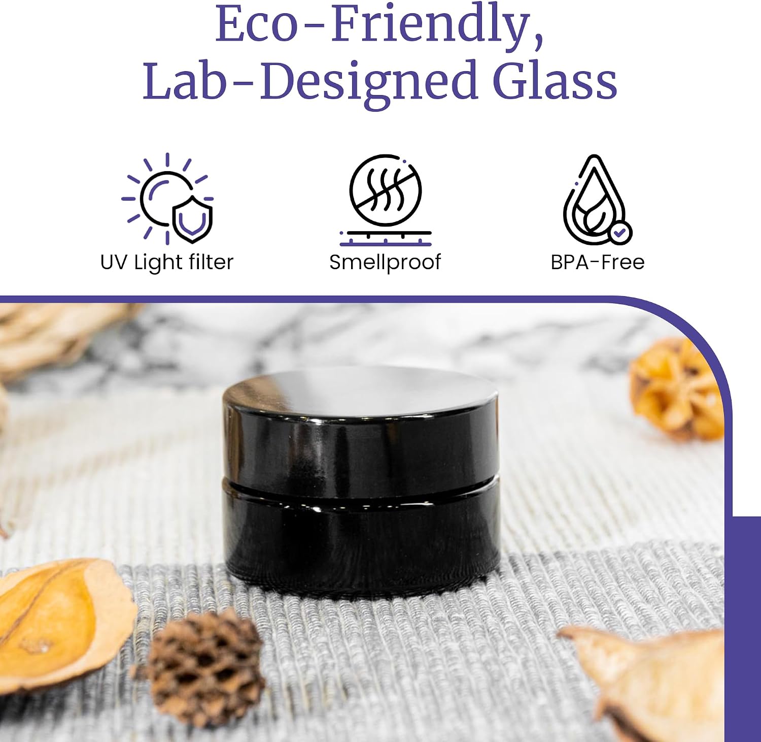Infinity Jars 100 Ml (3.3 fl OZ) Glass Lotion Container with Lid, Refillable UV Cosmetic Jar for Creams, DIY, Travel, Body Butter | Small Wide Mouth Empty Lotion Jar, Airtight Cosmetic Container