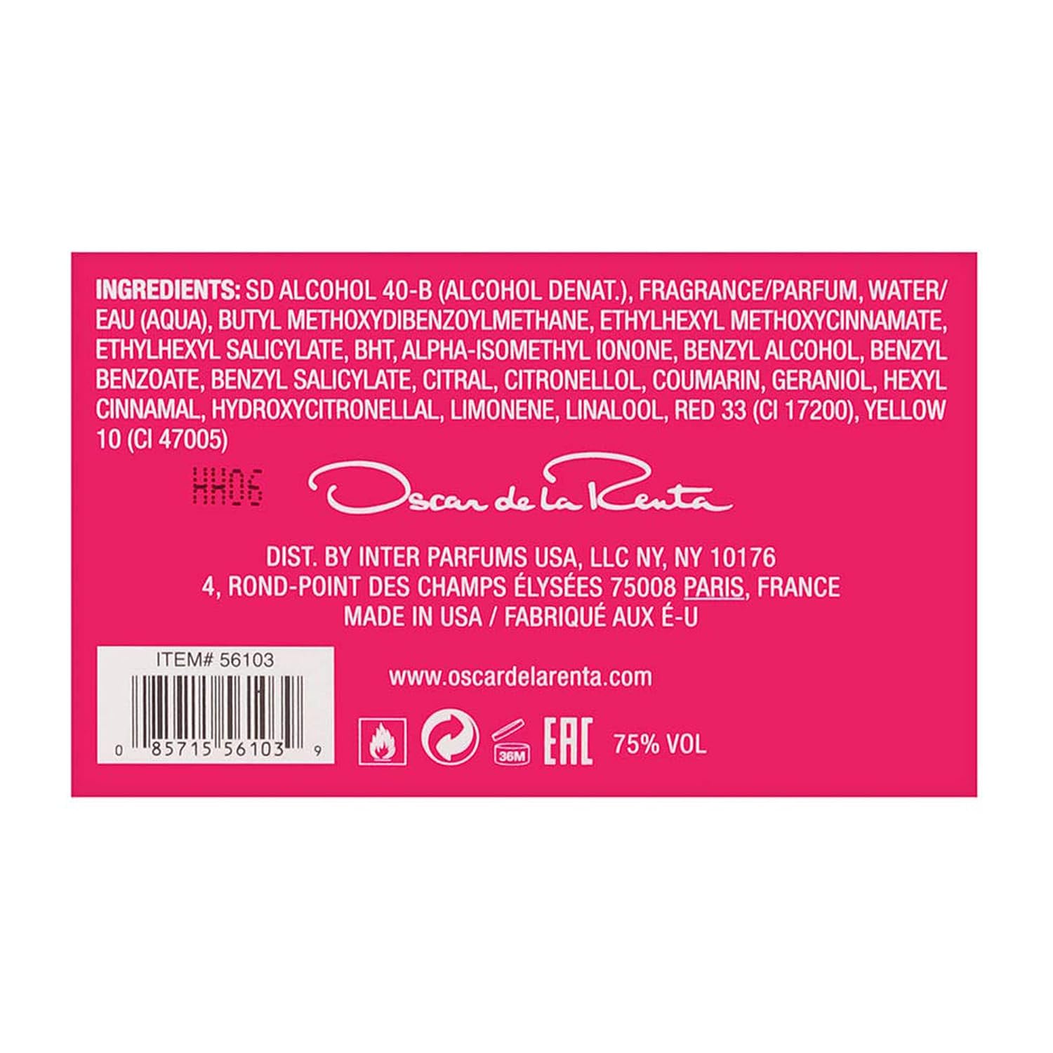 Oscar de la Renta Extraordinary Eau de Parfum Perfume Spray for Women, 3.0 Fl. Oz