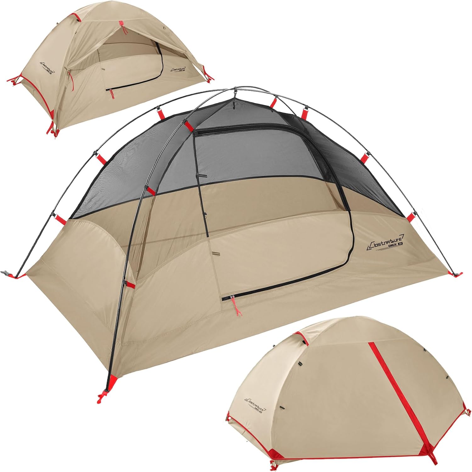 Clostnature 1/2/3/4 Person Lightweight Backpacking Tent, Easy Setup Tent