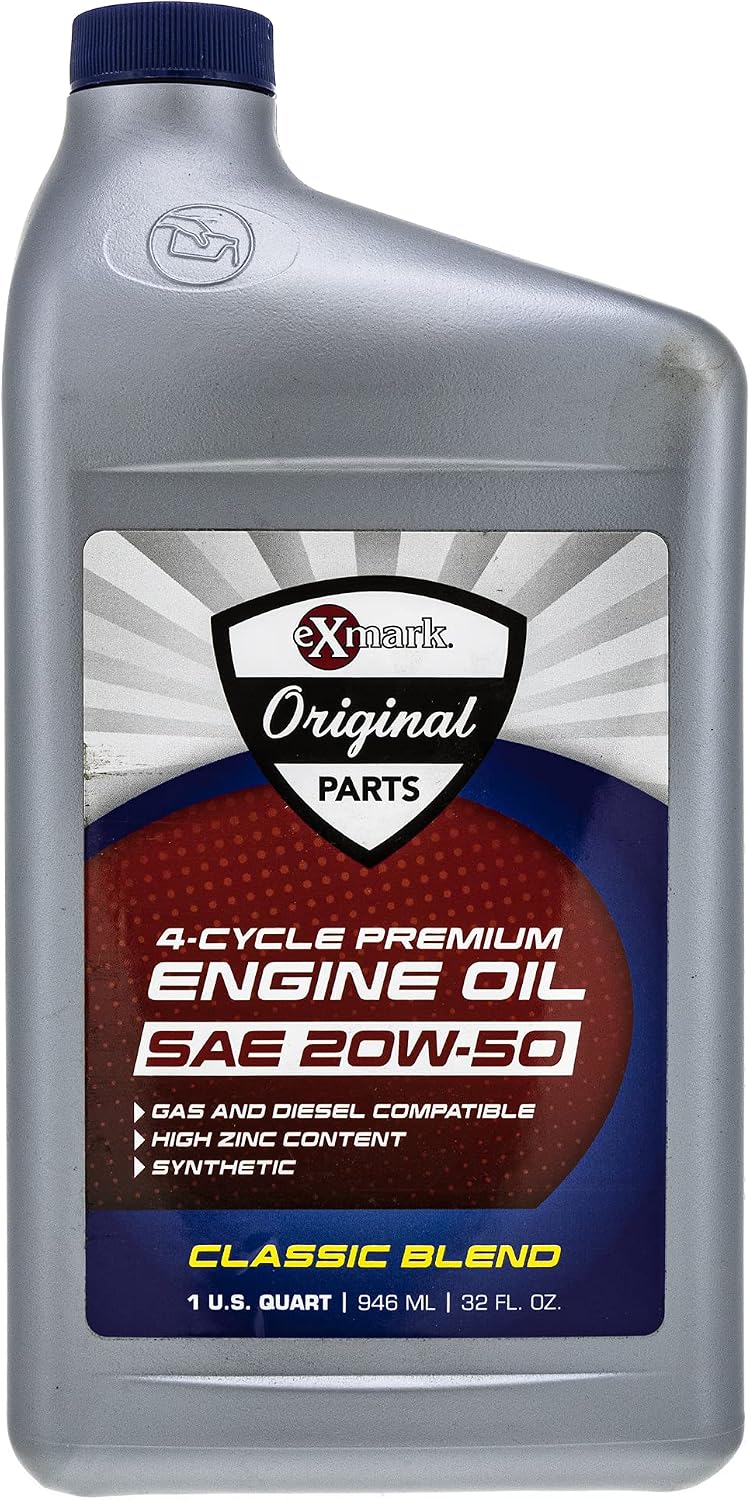 Exmark 135-3949 Engine Oil 20W-50 Full Synthetic 1 Quart Bottle