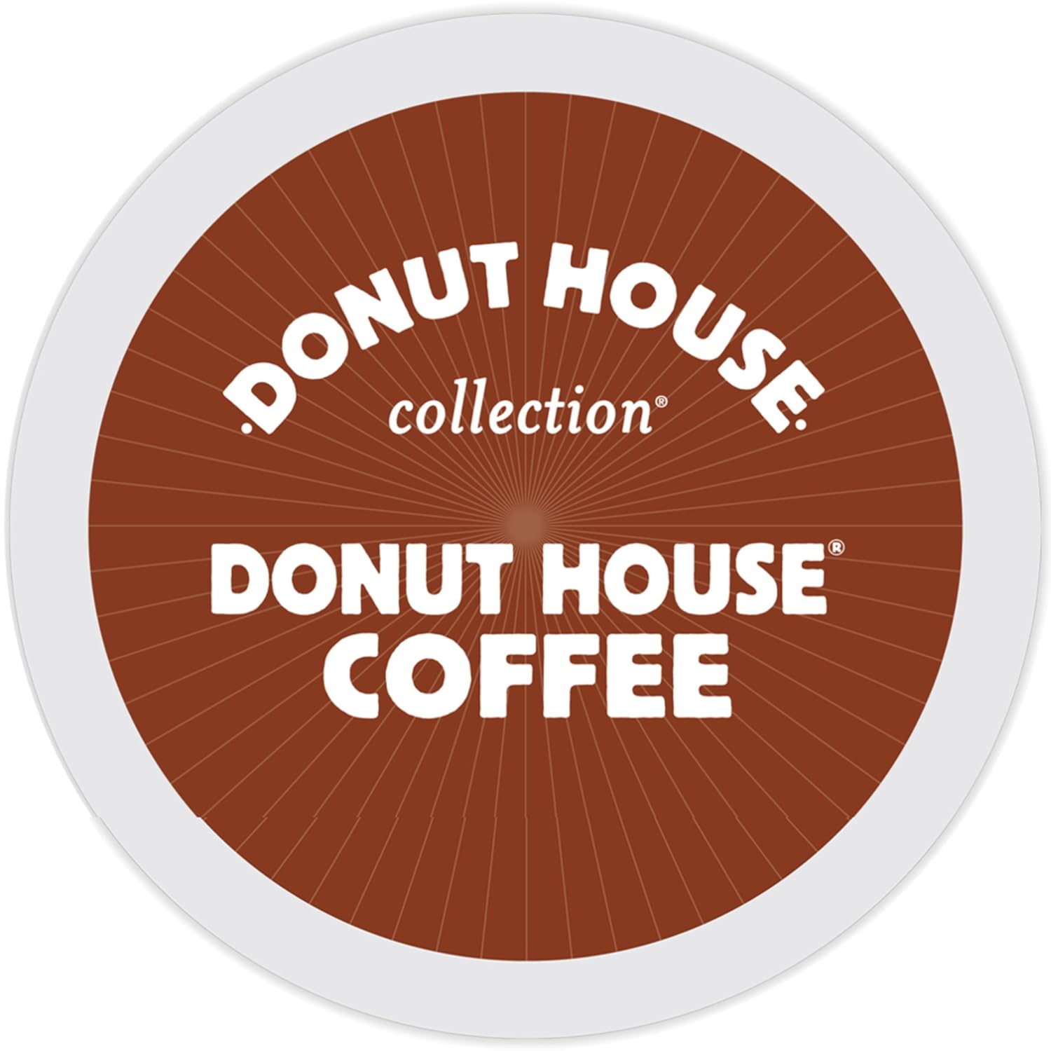 Donut House Collection Chocolate Glazed Donut, Single-Serve Keurig K-Cup Pods, Flavored Light Roast Coffee, 24 Count