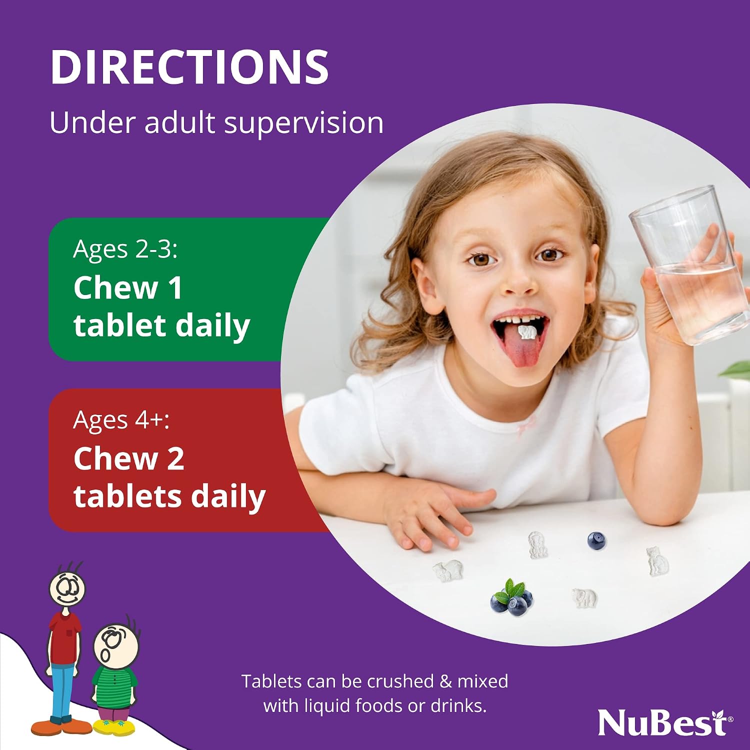 NuBest Bundle Tall 10+ 60 Capsules Tall Kids 90 Chewable Tablets | Height Growth Support for Kids & Teens | Calcium, Vitamins D3 K2