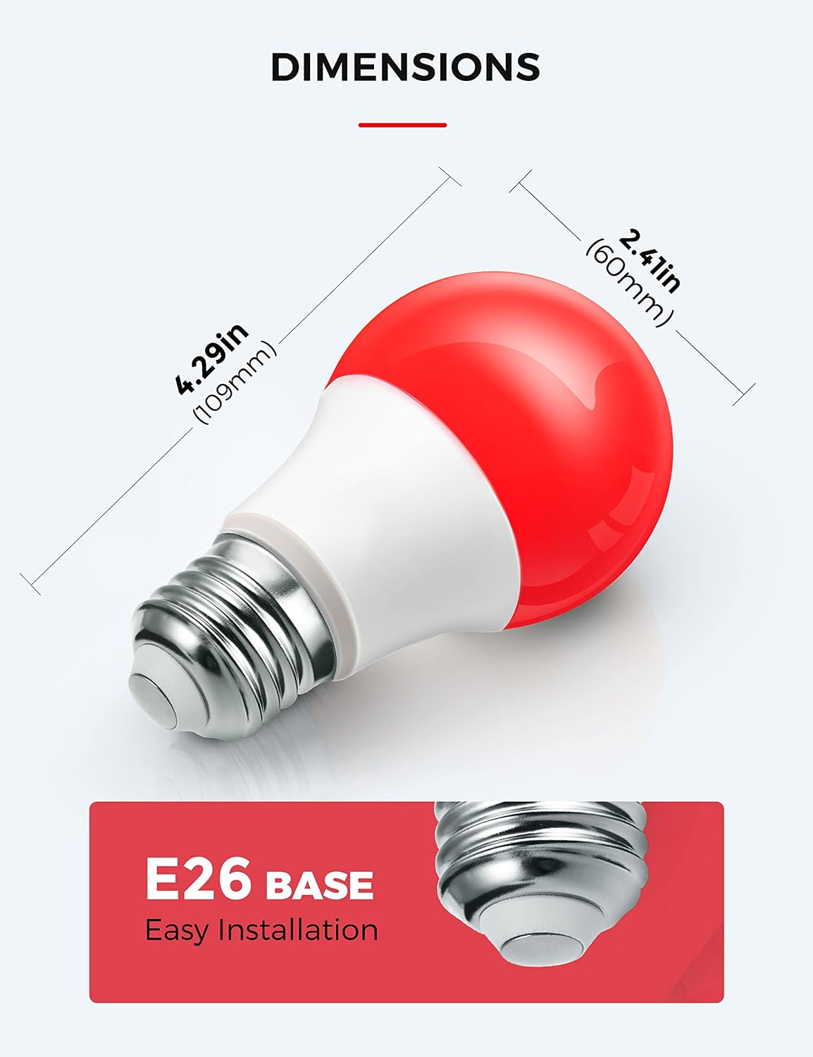 LOHAS Dusk to Dawn Sensor Light Bulbs, 40W Equivalent LED Outdoor Lighting