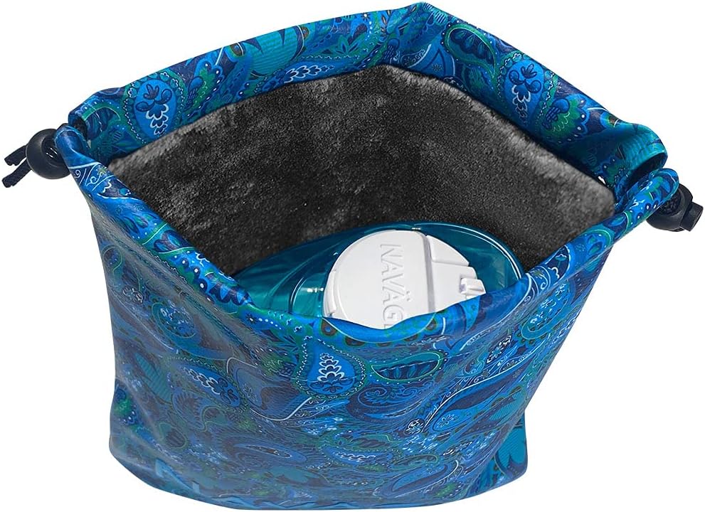 NAVAGE® Travel Bag for the Nose Cleaner, Paisley | Travel Ready: Custom-Fit Vegan Leather Pouch Keeps Your Nose Cleaner Protected on the Go
