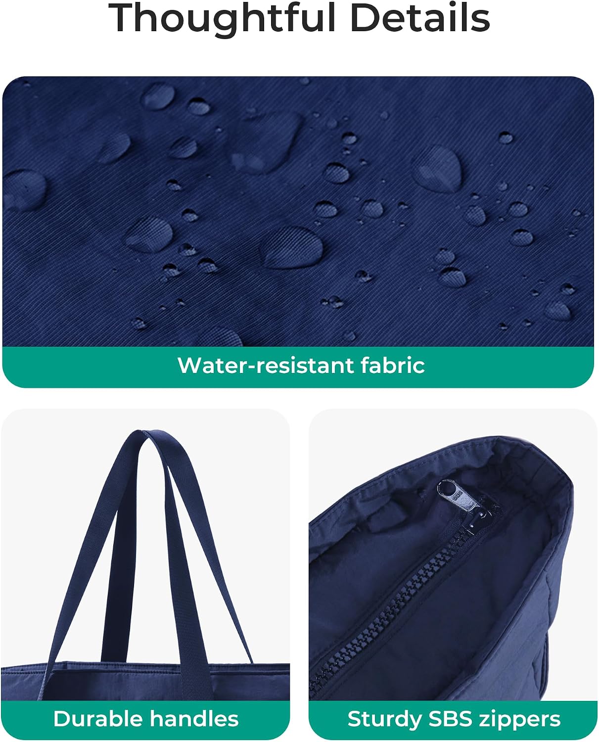 BAGSMART Gym Tote Bag for Women, 24L/28L Travel Tote Yoga Mat Bag