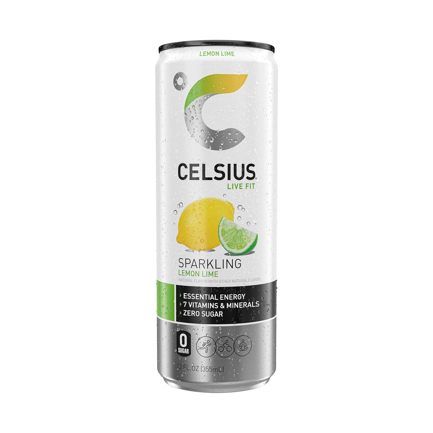 CELSIUS Sparkling Orange, Sugar Free Energy Drink, 12 Fl Oz (Pack of 4)