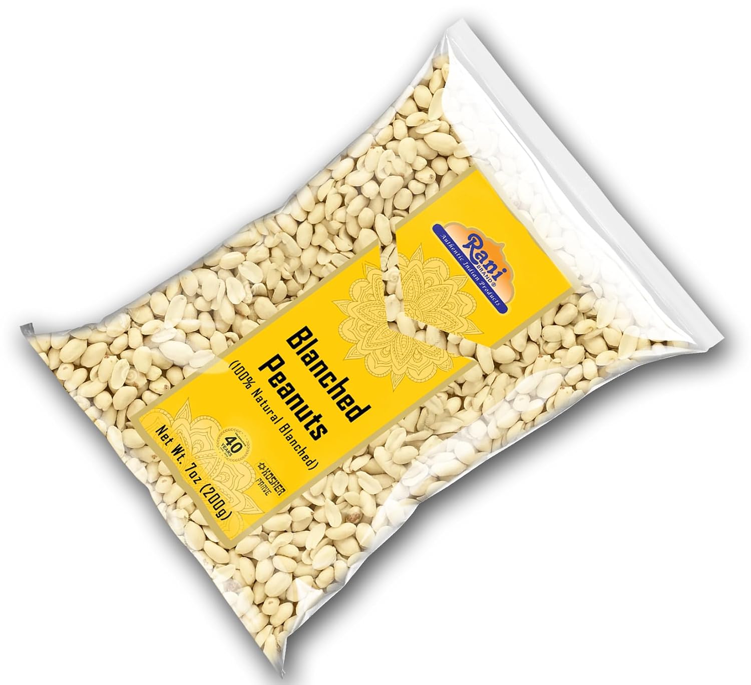 Rani Peanuts, Raw Whole With Skin (uncooked, unsalted) 14oz (400g) ~ All Natural | Vegan | Kosher | Gluten Friendly | Fresh Product of USA ~ Spanish Grade Groundnut/Red-skin