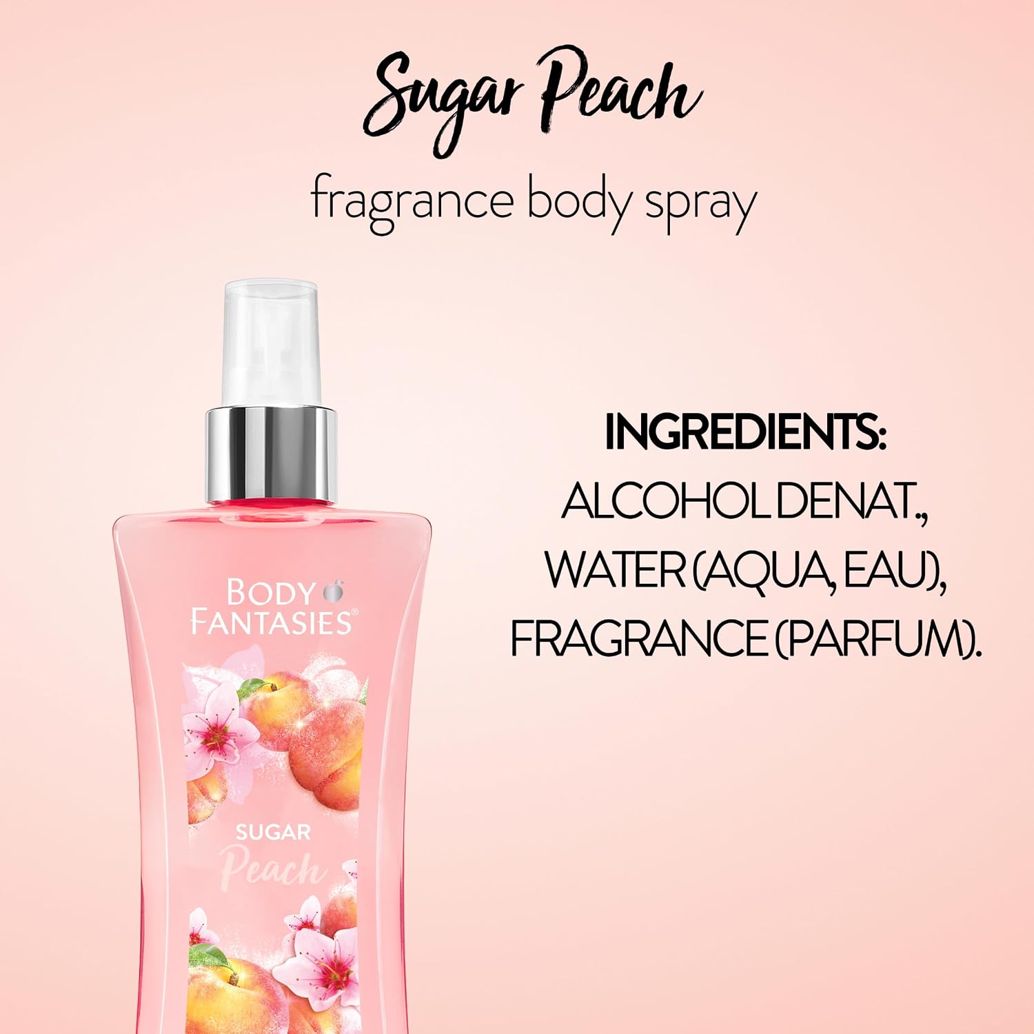 Body Fantasies Signature Fragrance Body Spray, Fresh White Musk, 8 Fluid Ounce