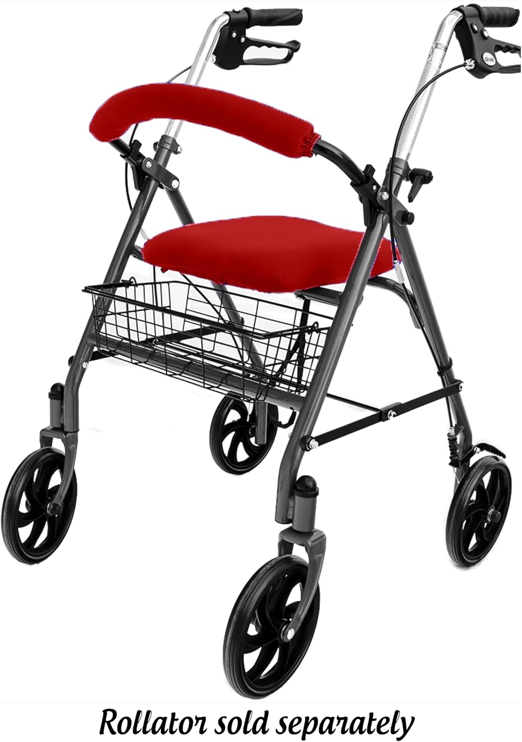 Top Glides Playful Purple Universal Rollator Walker Seat and Backrest Covers (Purple)