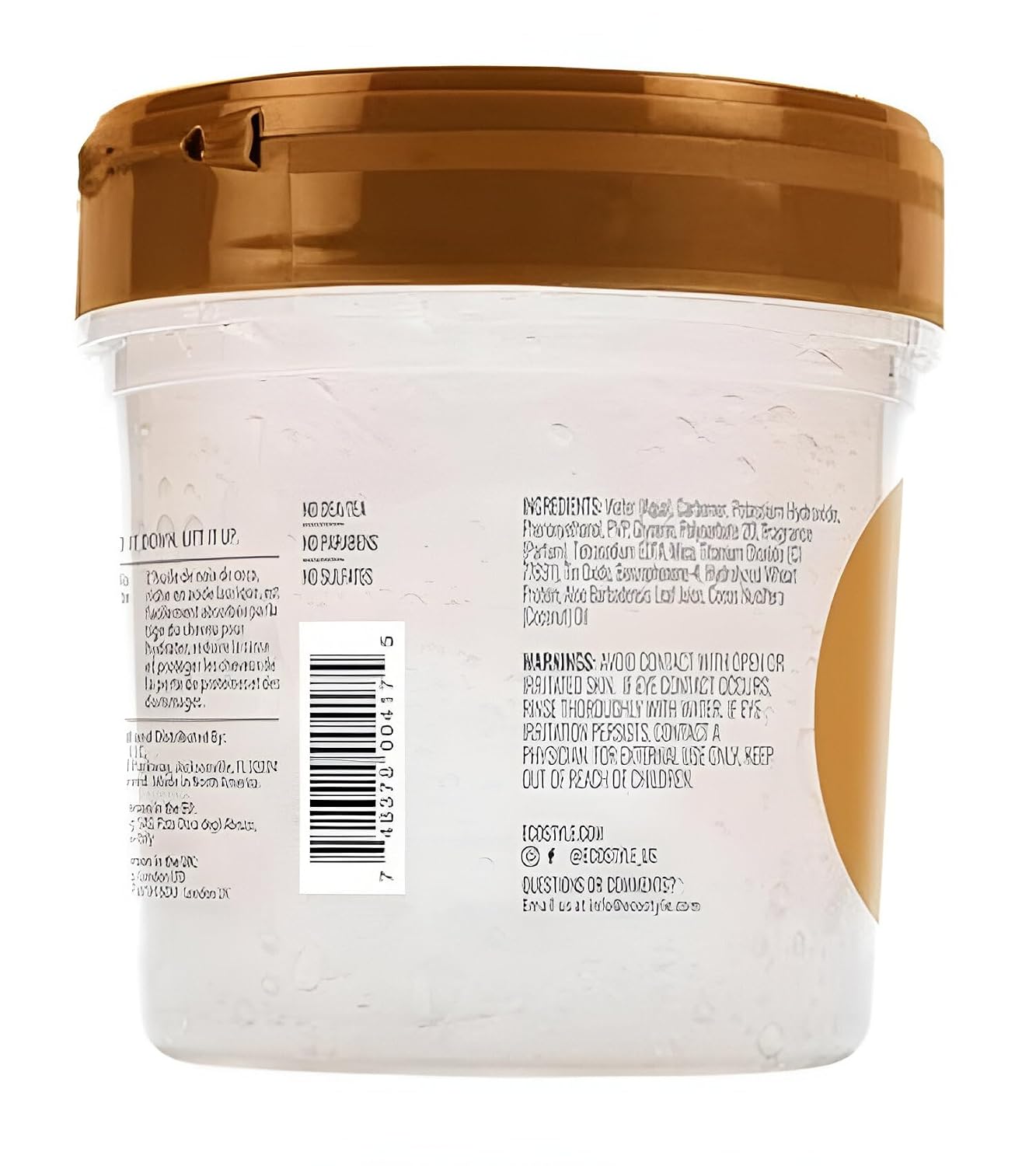 Eco Style Coconut Oil Styling Gel - Adds Luster and Moisturizes Hair - Weightless Styling and Superior Hold - Prevents Breakage and Split Ends - Promotes Scalp Health - Ideal for all Hair - 8 oz