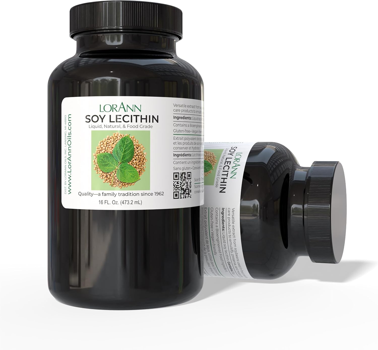 LorAnn Natural Liquid Soy Lecithin, 4 Ounce