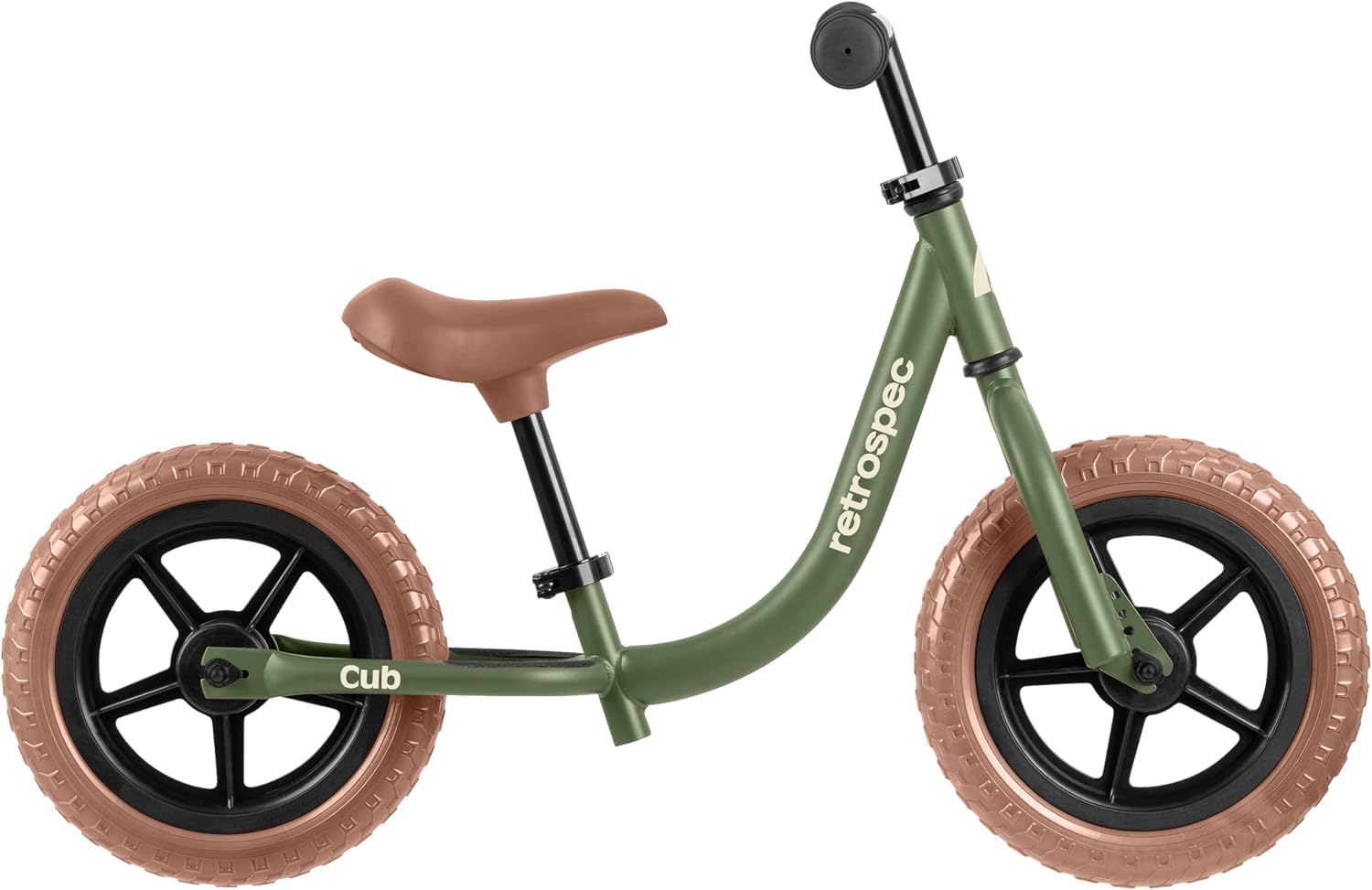 Retrospec Cub Toddler Balance Bike for Ages 18 Months - 3 Years - 12in No-Pedal Beginner Bicycle with Adjustable Seat
